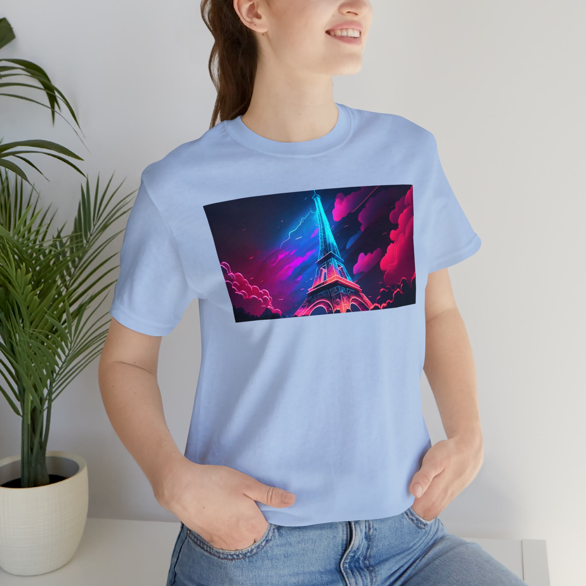 Unisex Jersey Short Sleeve Tee - Eiffel Tower, France