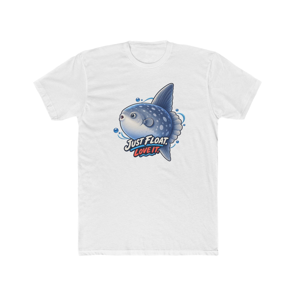 Men's Cotton Crew Tee - Science collection - Sunfish drifting