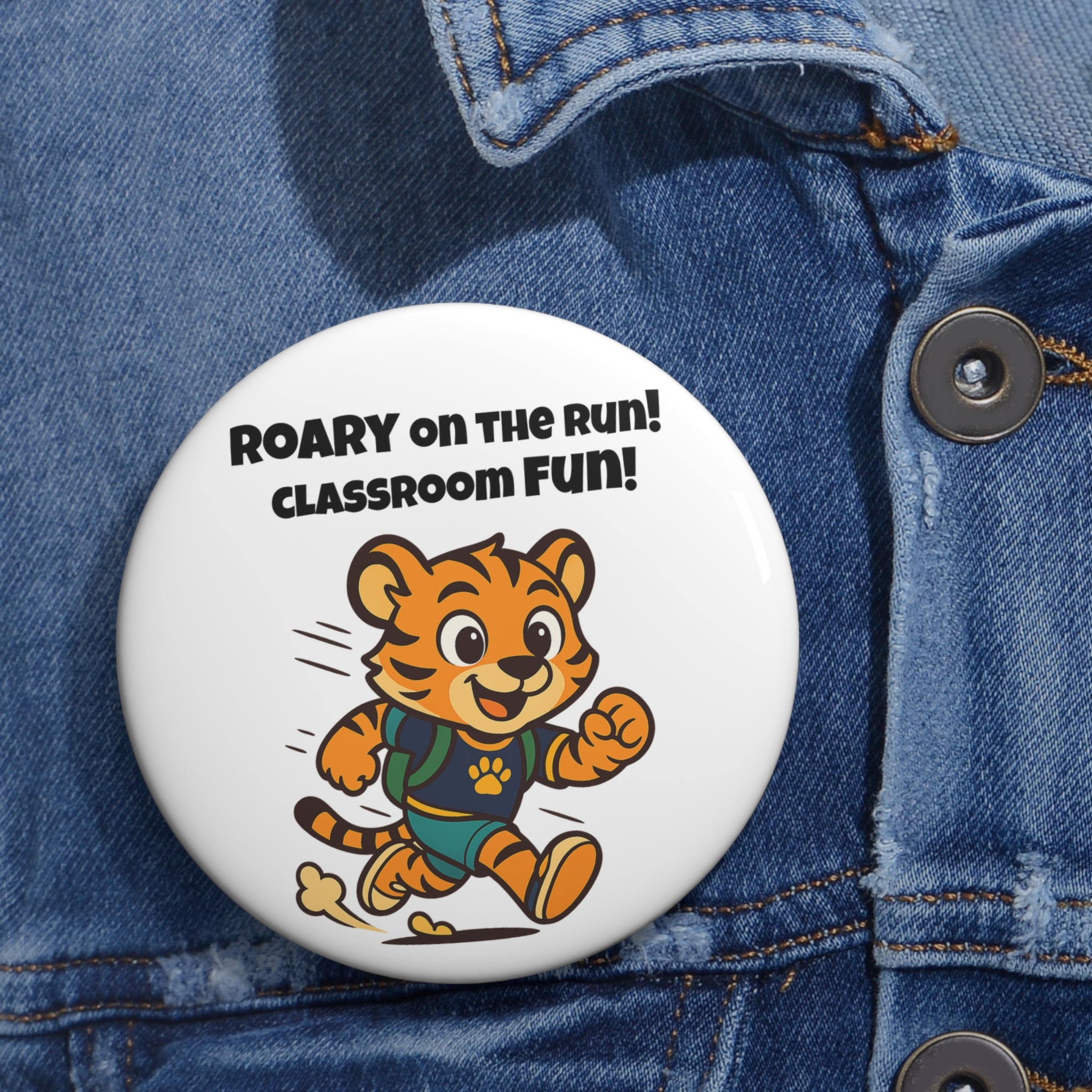 Roary Pin Buttons - Classroom Time