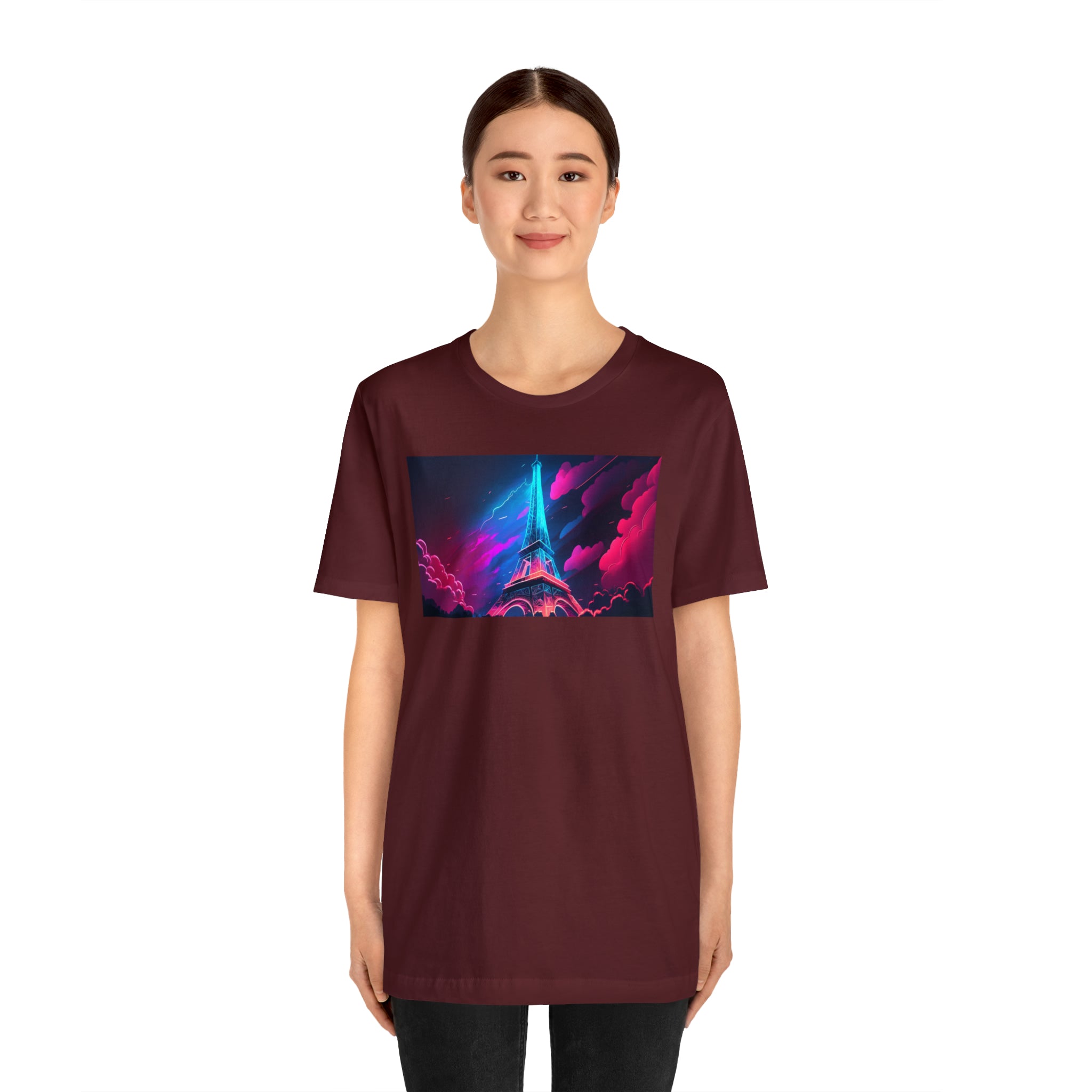 Unisex Jersey Short Sleeve Tee - Eiffel Tower, France