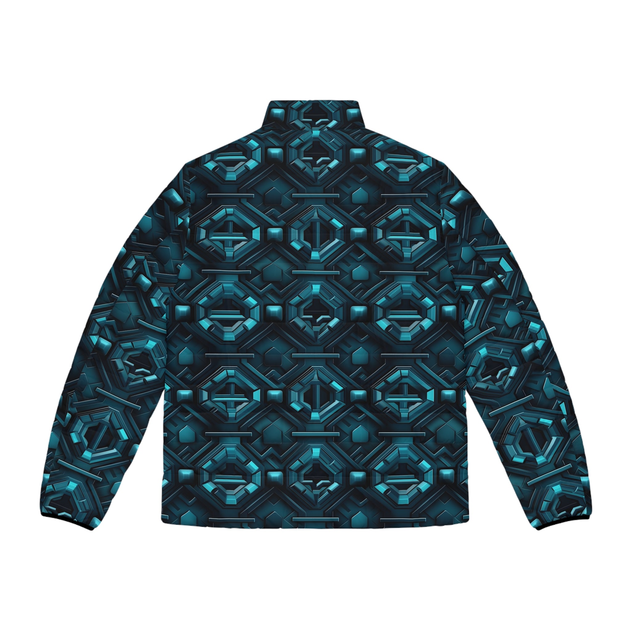 Men's Puffer Jacket (AOP) - Abstract Designs 11