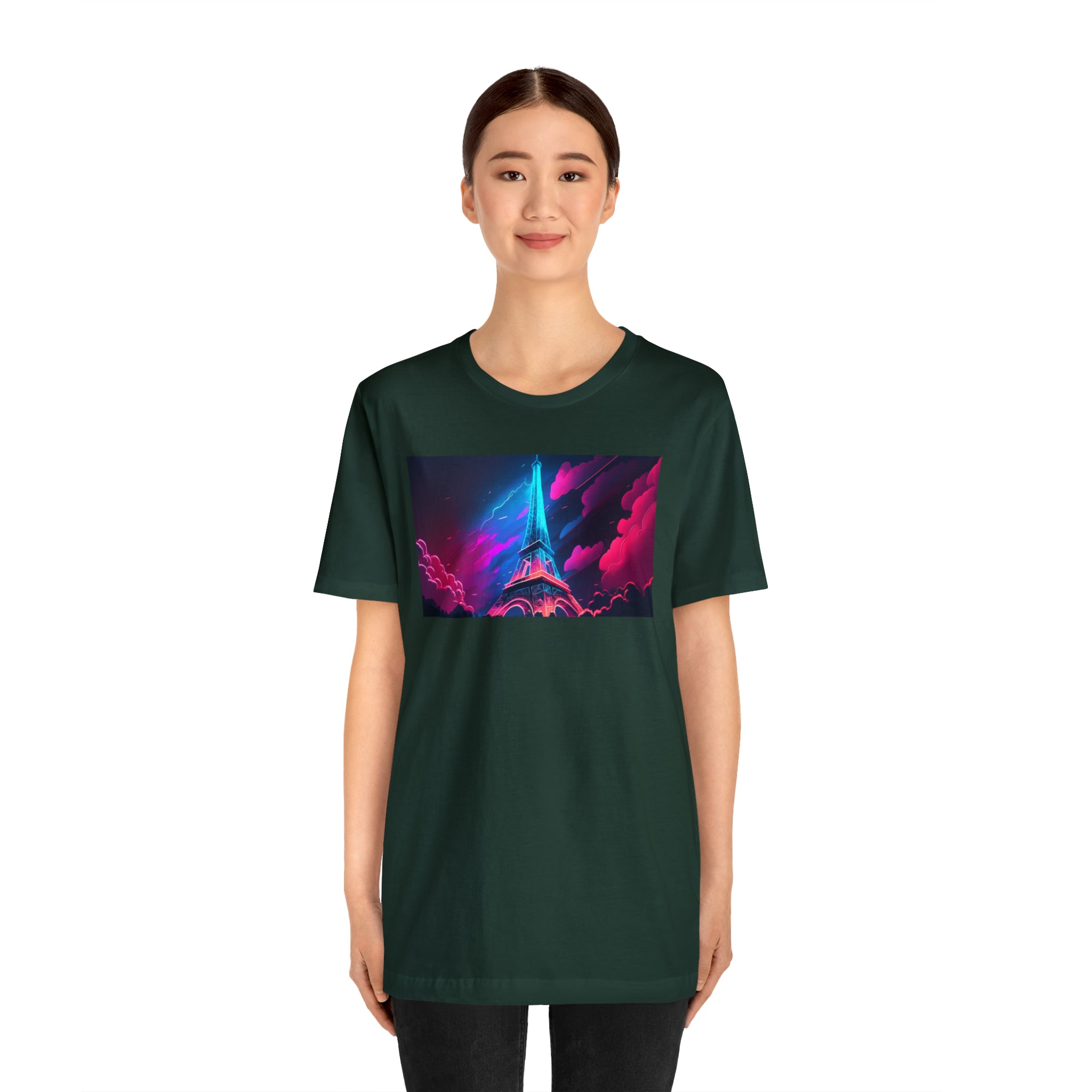 Unisex Jersey Short Sleeve Tee - Eiffel Tower, France