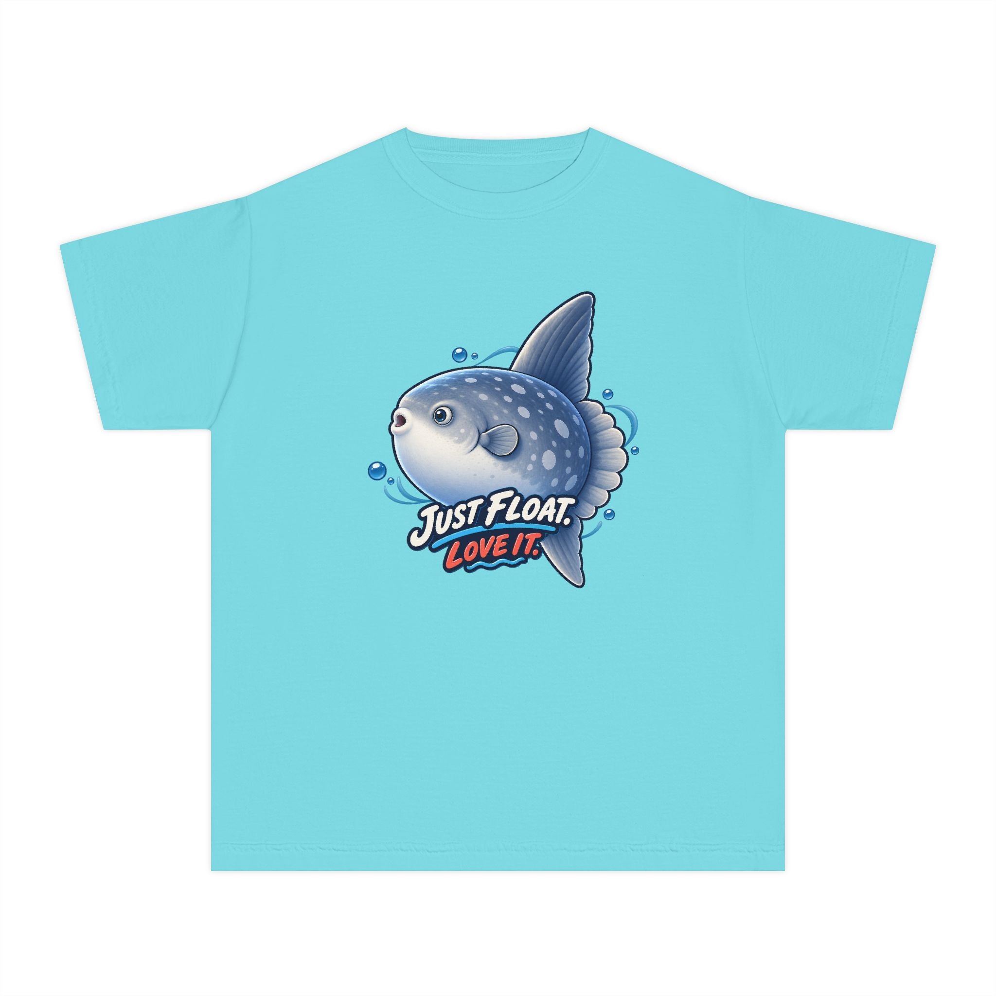 Youth Midweight Cotton Tee - Sunfish drifting