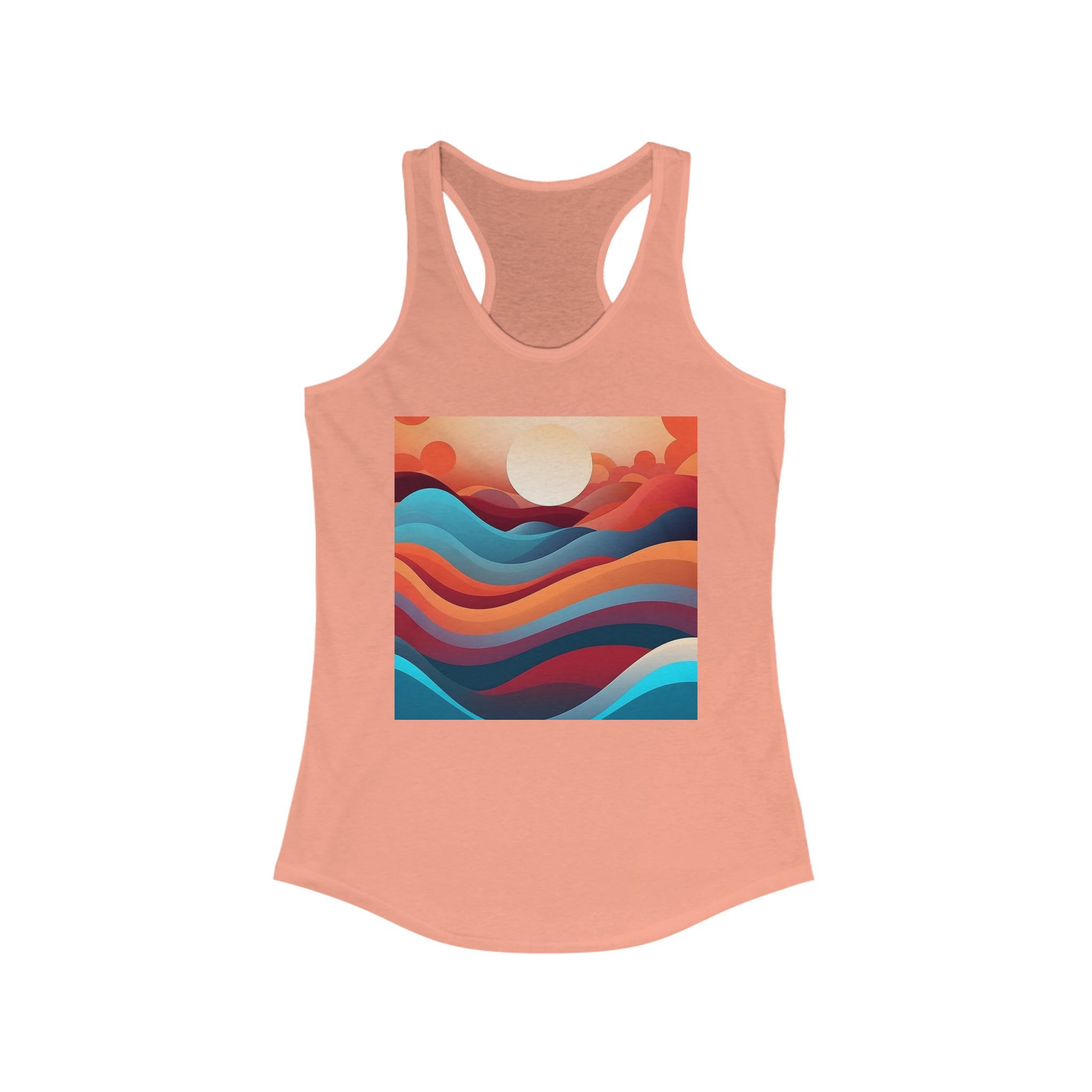 Women's Ideal Racerback Tank - Vector Art Design 08