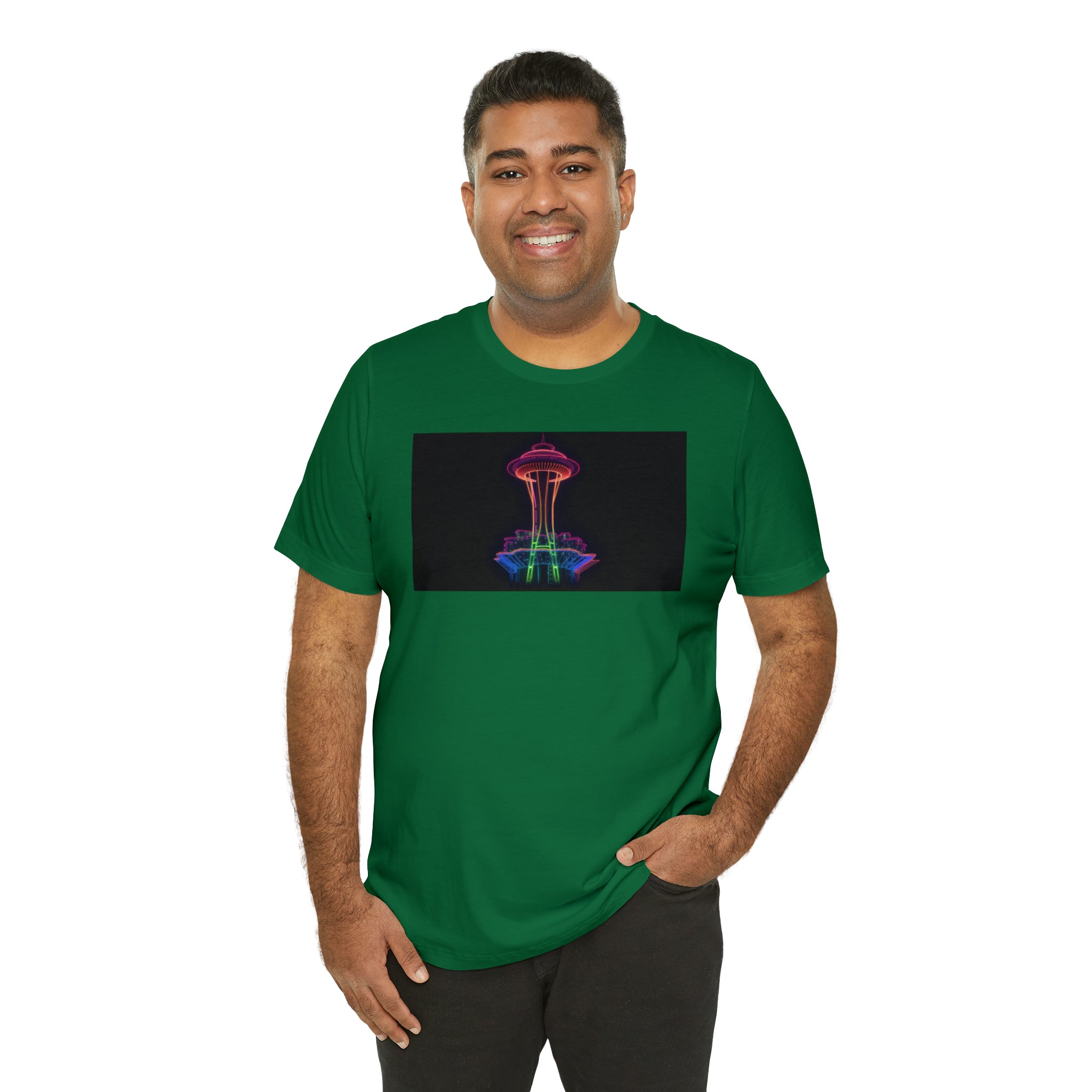 Unisex Jersey Short Sleeve Tee - Space Needle, Seattle, USA