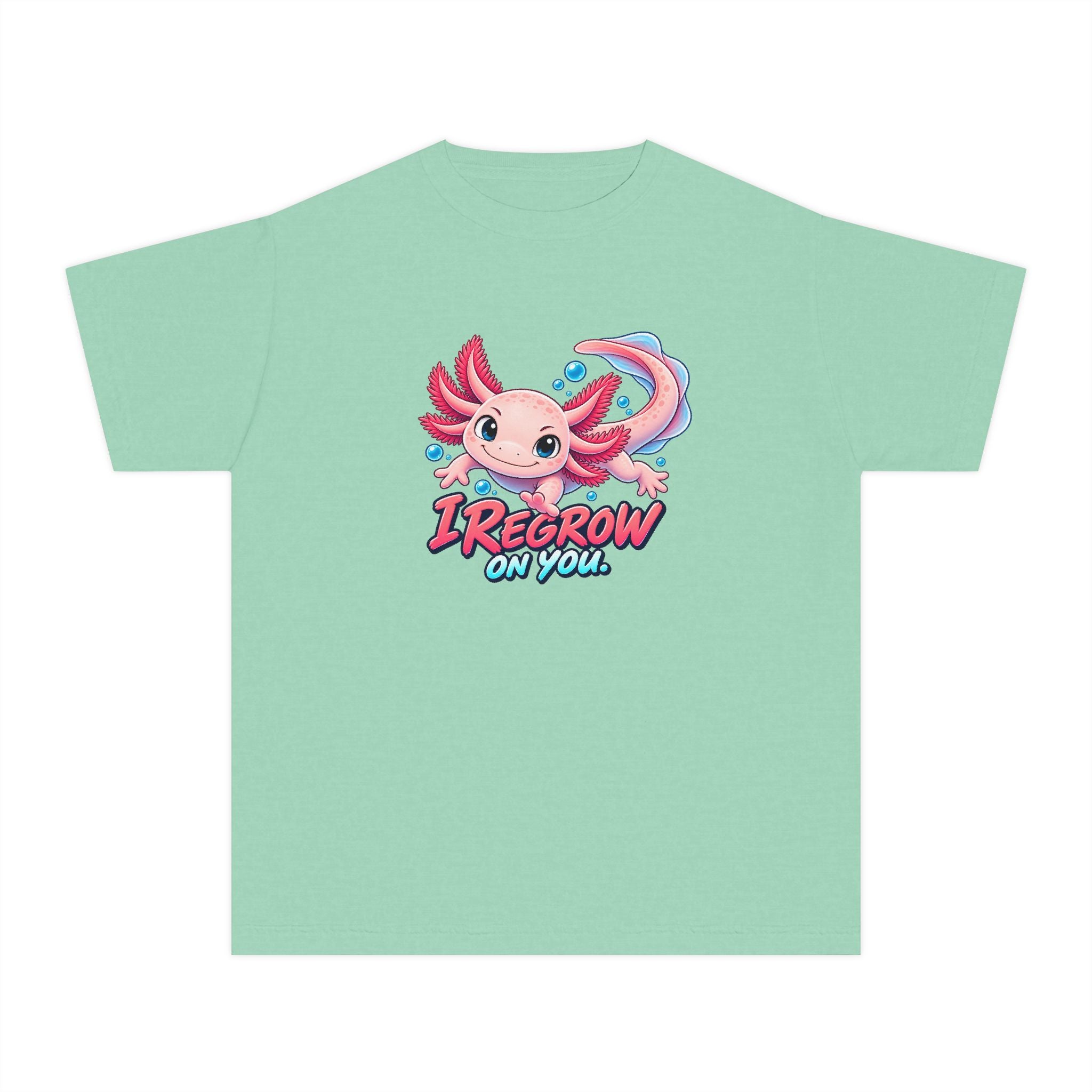 Youth Midweight Cotton Tee - Axolotl