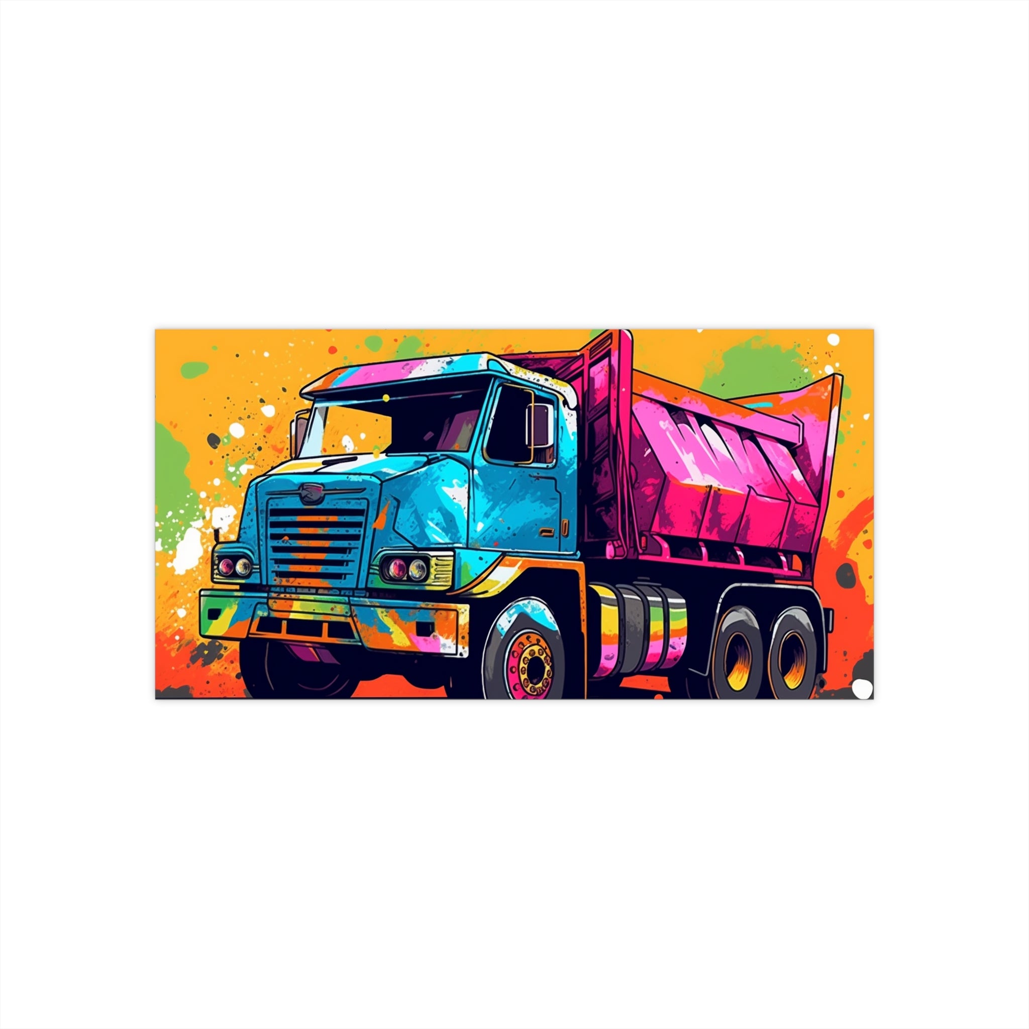 Bumper Stickers - Pop Art Designs, Dump Truck
