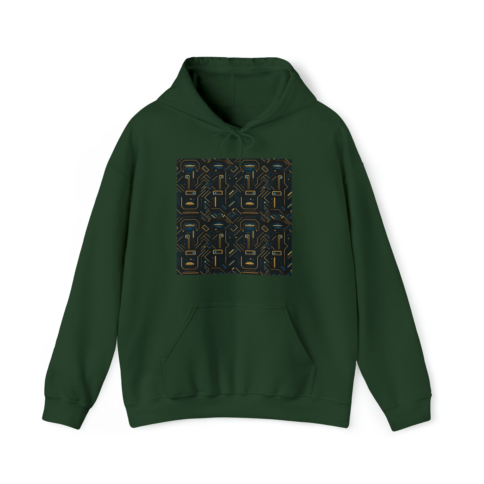 Unisex Heavy Blend™ Hooded Sweatshirt - Abstract Neon Designs 05