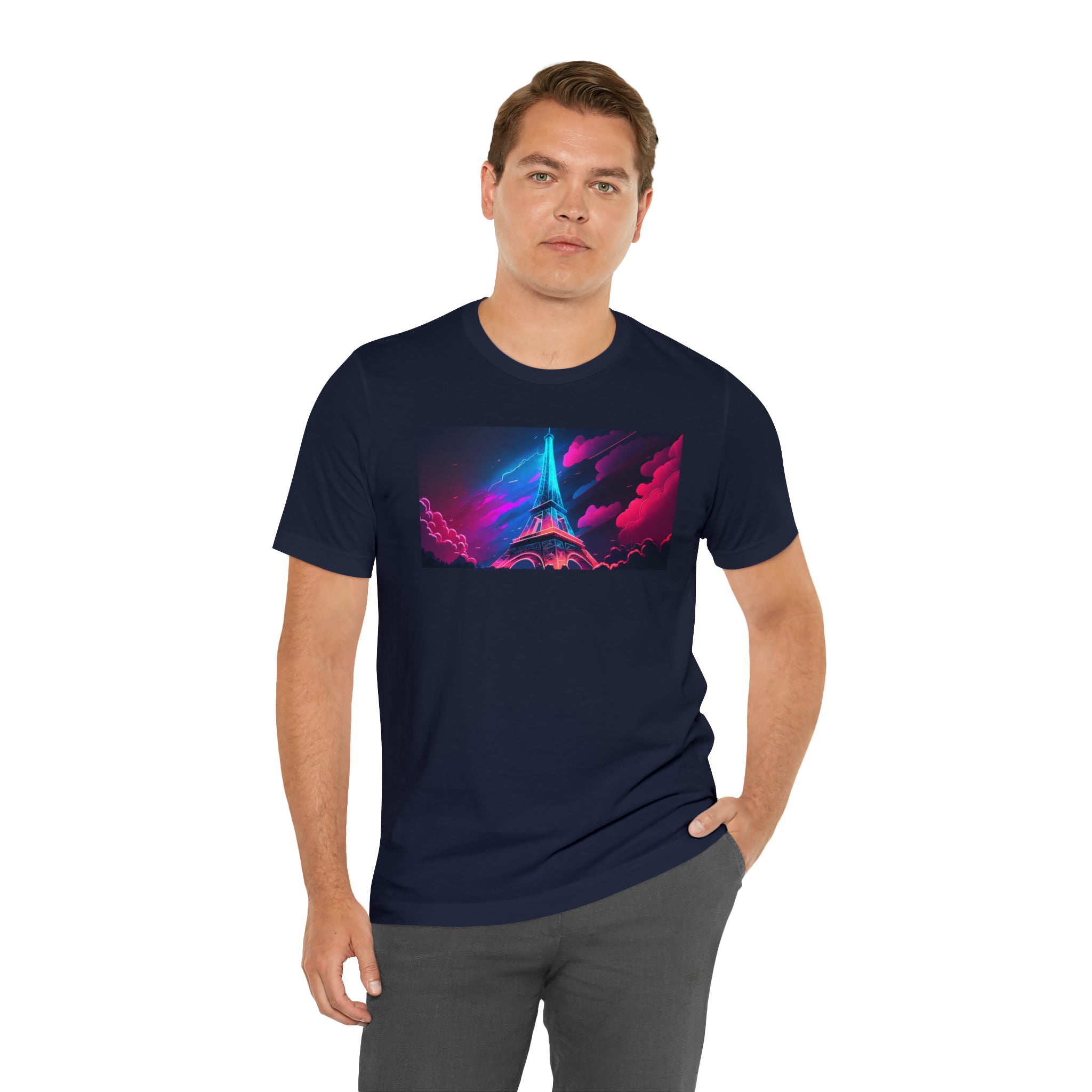 Unisex Jersey Short Sleeve Tee - Eiffel Tower, France