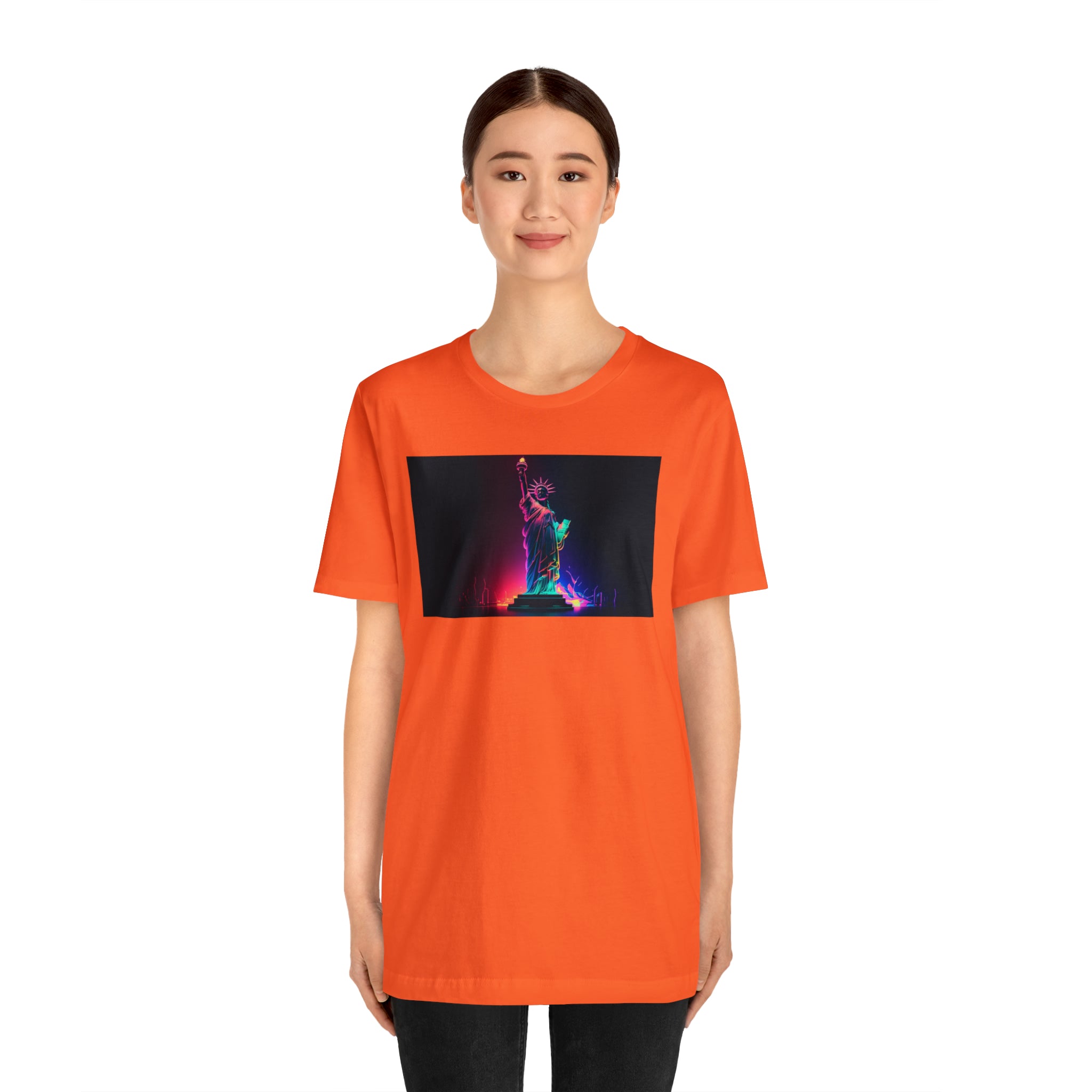 Unisex Jersey Short Sleeve Tee - Statue of Liberty, New York, USA