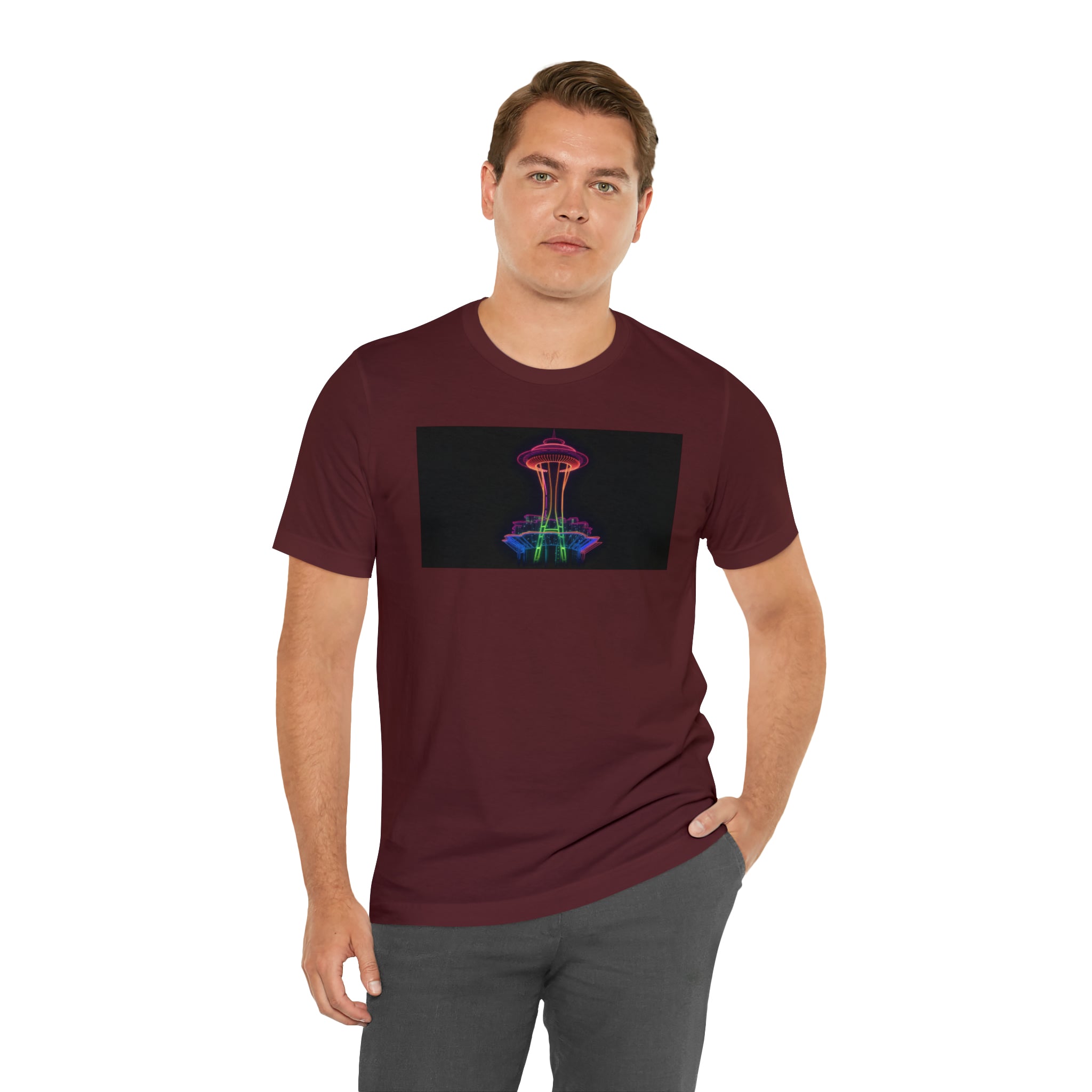 Unisex Jersey Short Sleeve Tee - Space Needle, Seattle, USA