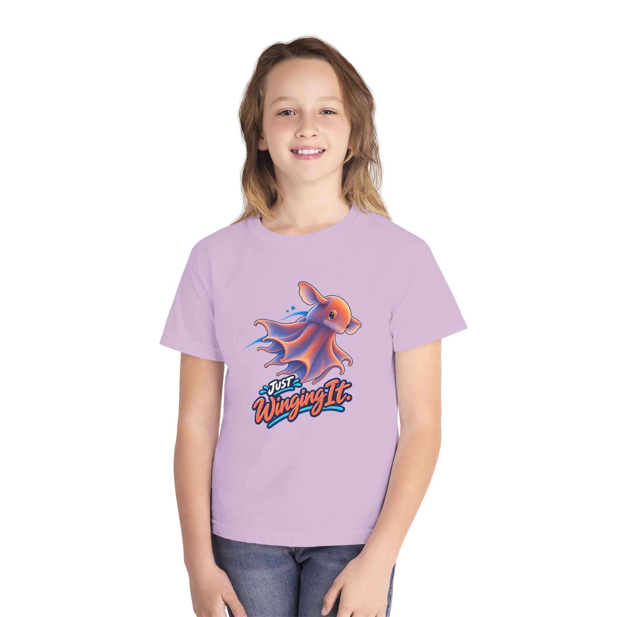 Youth Midweight Cotton Tee - Dumbo Octopus