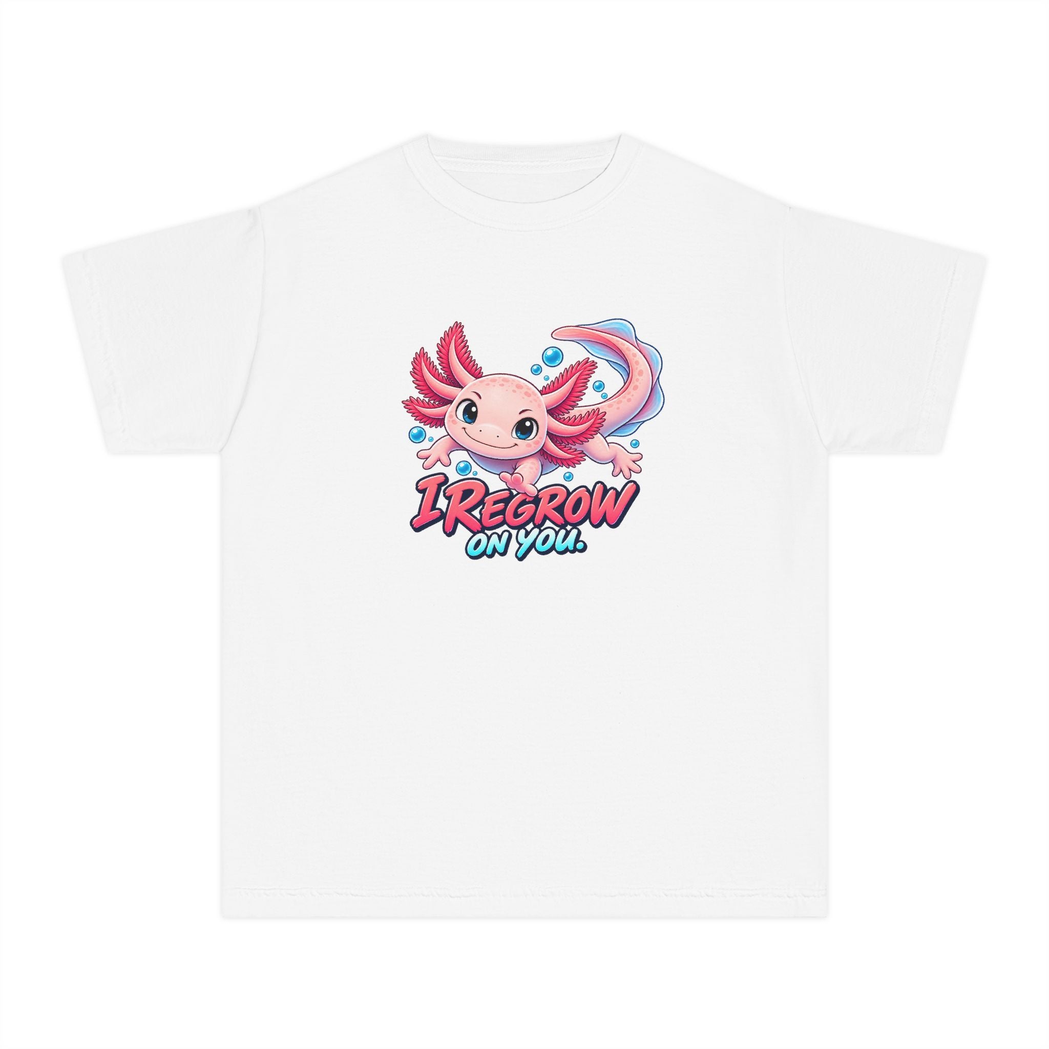 Youth Midweight Cotton Tee - Axolotl