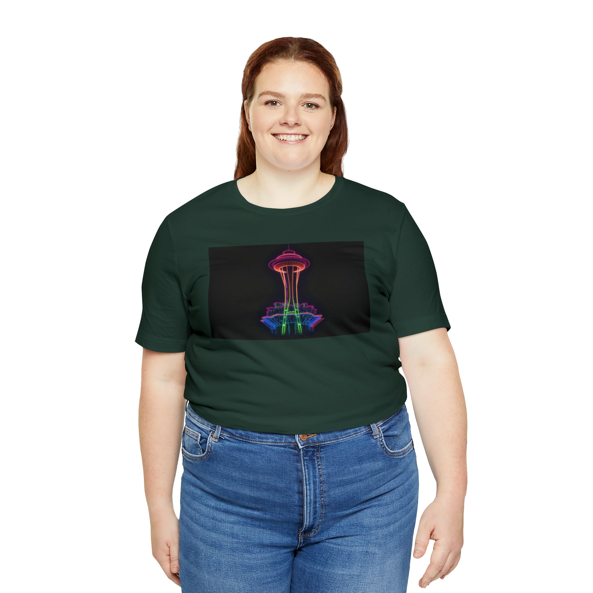 Unisex Jersey Short Sleeve Tee - Space Needle, Seattle, USA