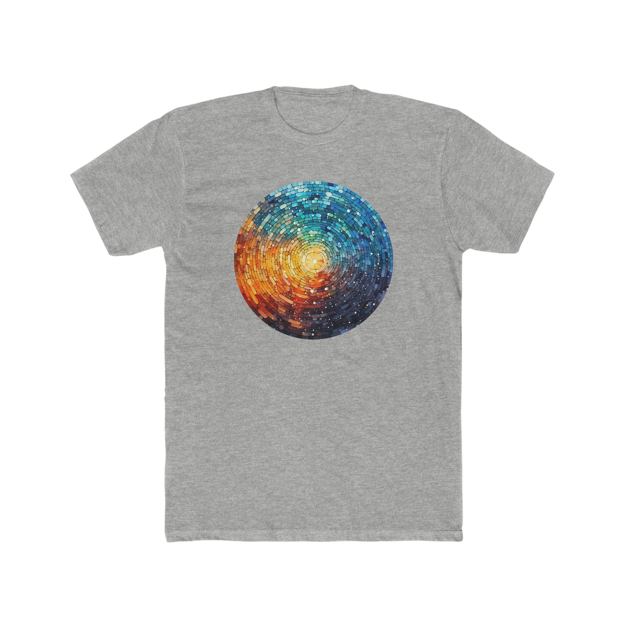 Men's Cotton Crew Tee - Pointillism Designs 09