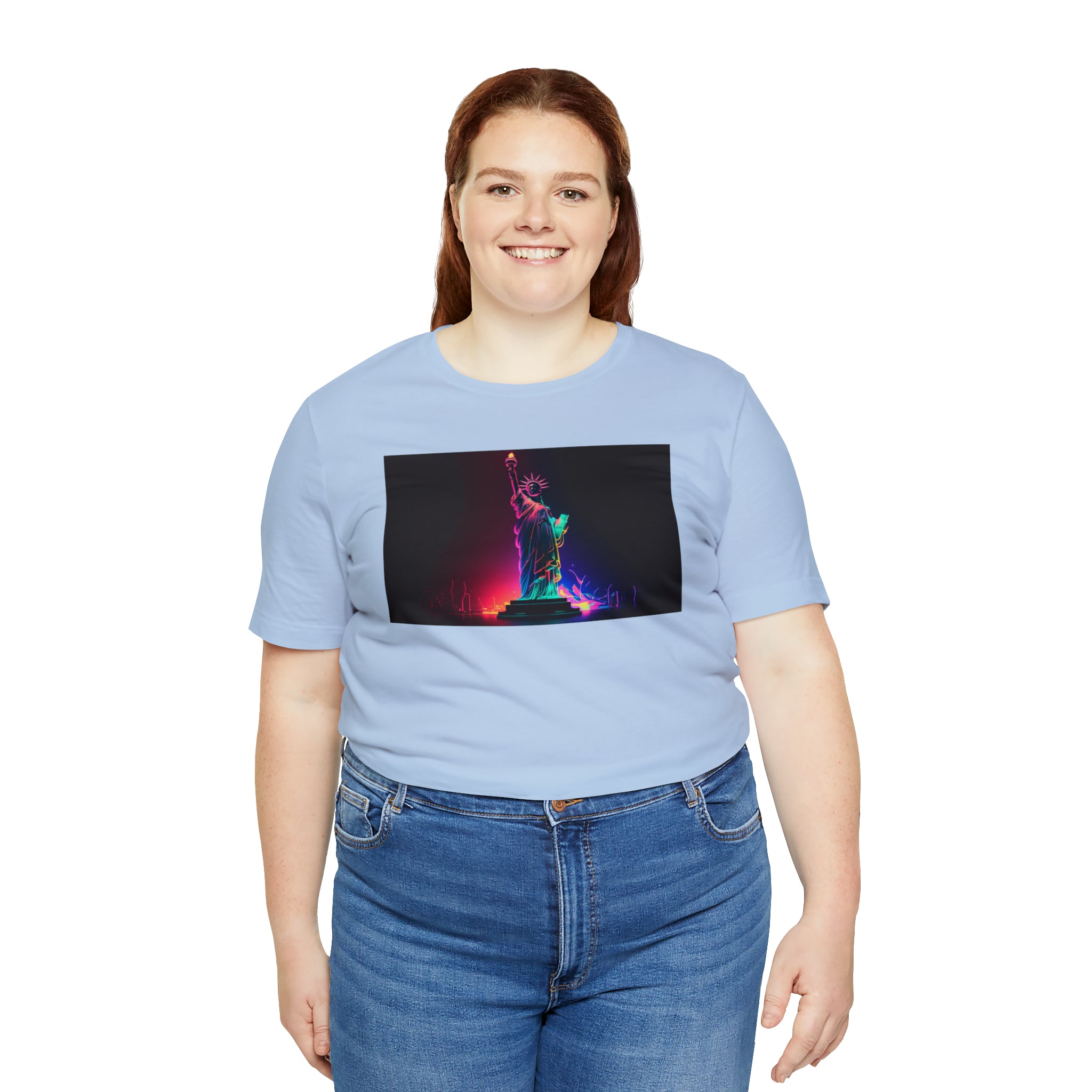 Unisex Jersey Short Sleeve Tee - Statue of Liberty, New York, USA