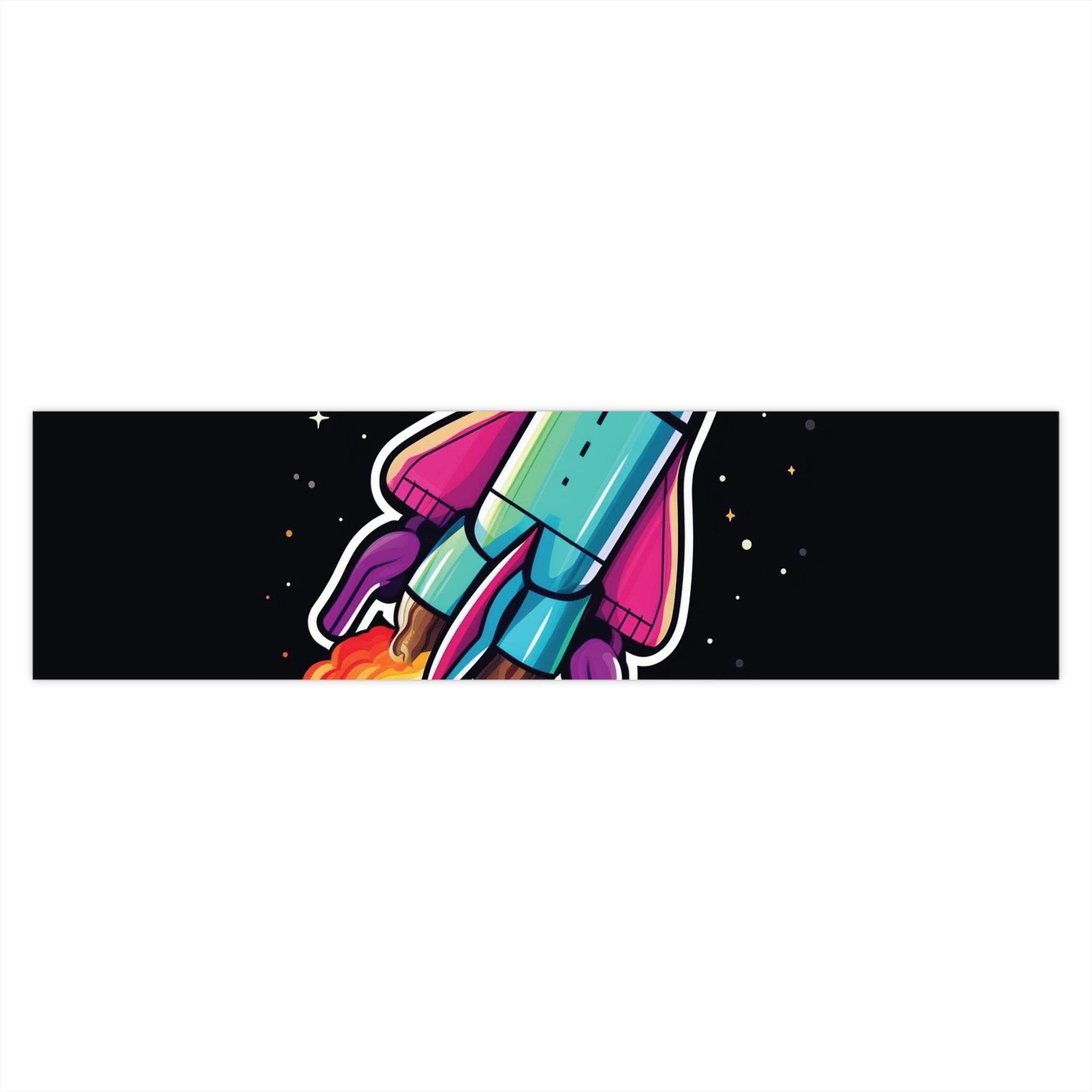 Bumper Stickers - Pop Art Designs, Spaceship 07