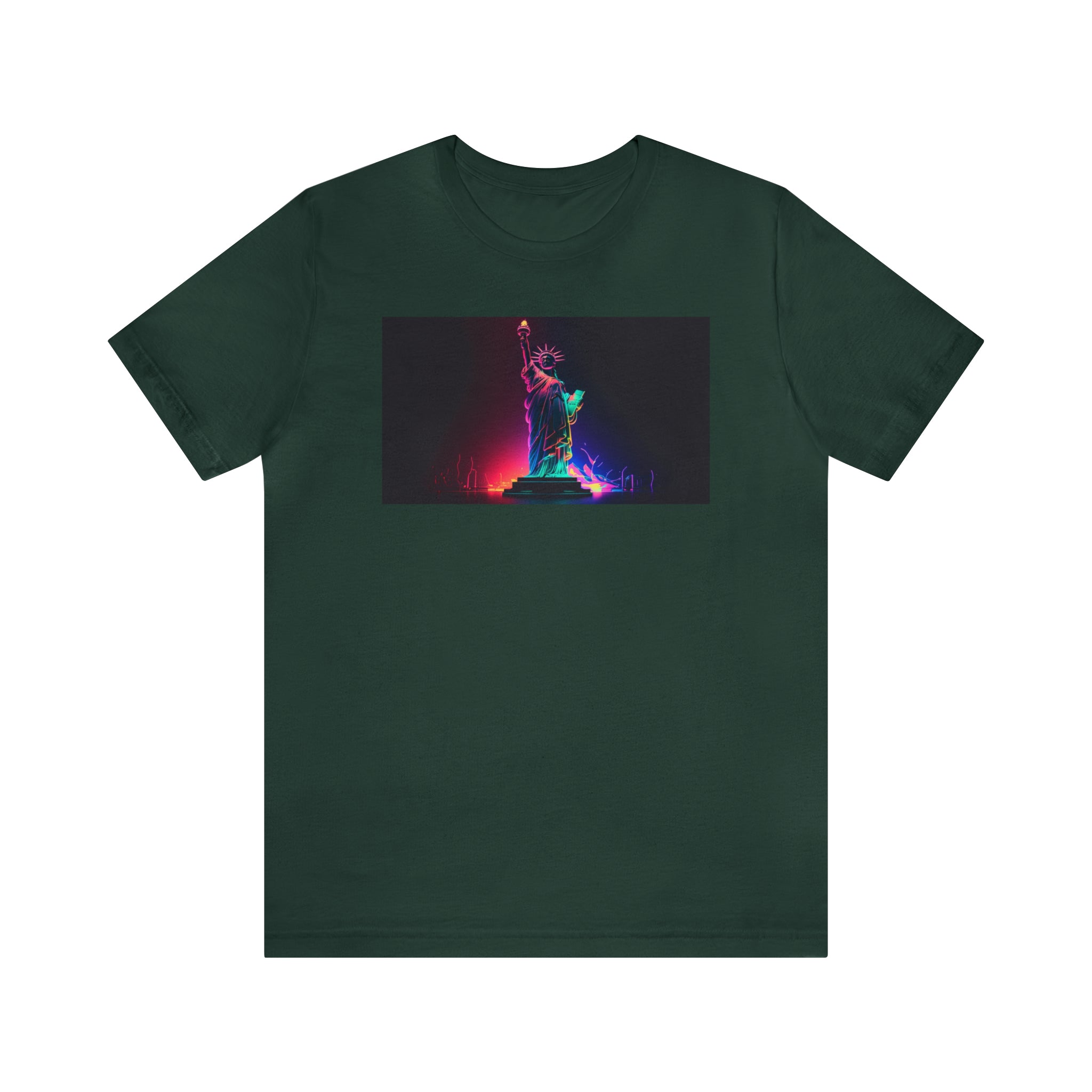 Unisex Jersey Short Sleeve Tee - Statue of Liberty, New York, USA