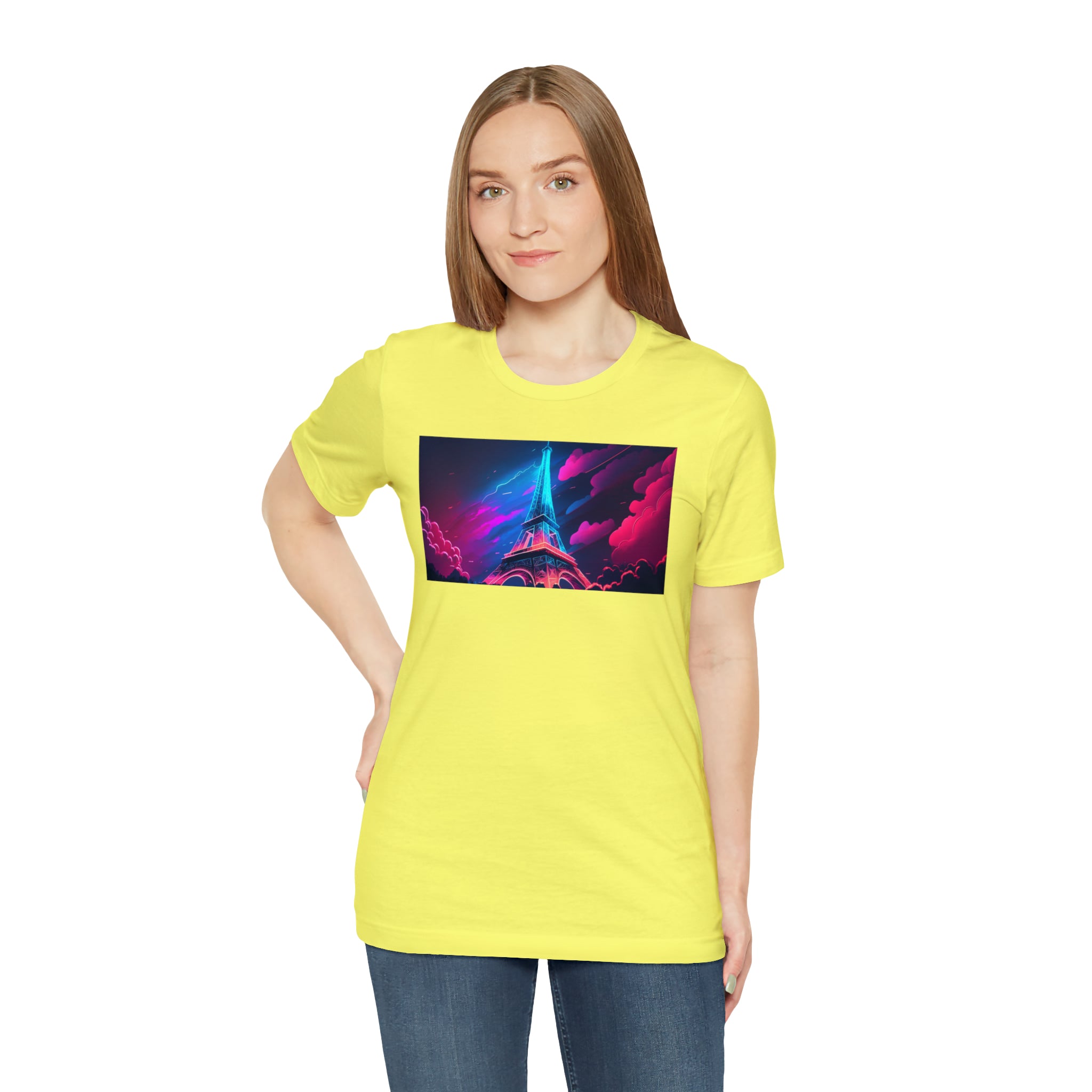 Unisex Jersey Short Sleeve Tee - Eiffel Tower, France