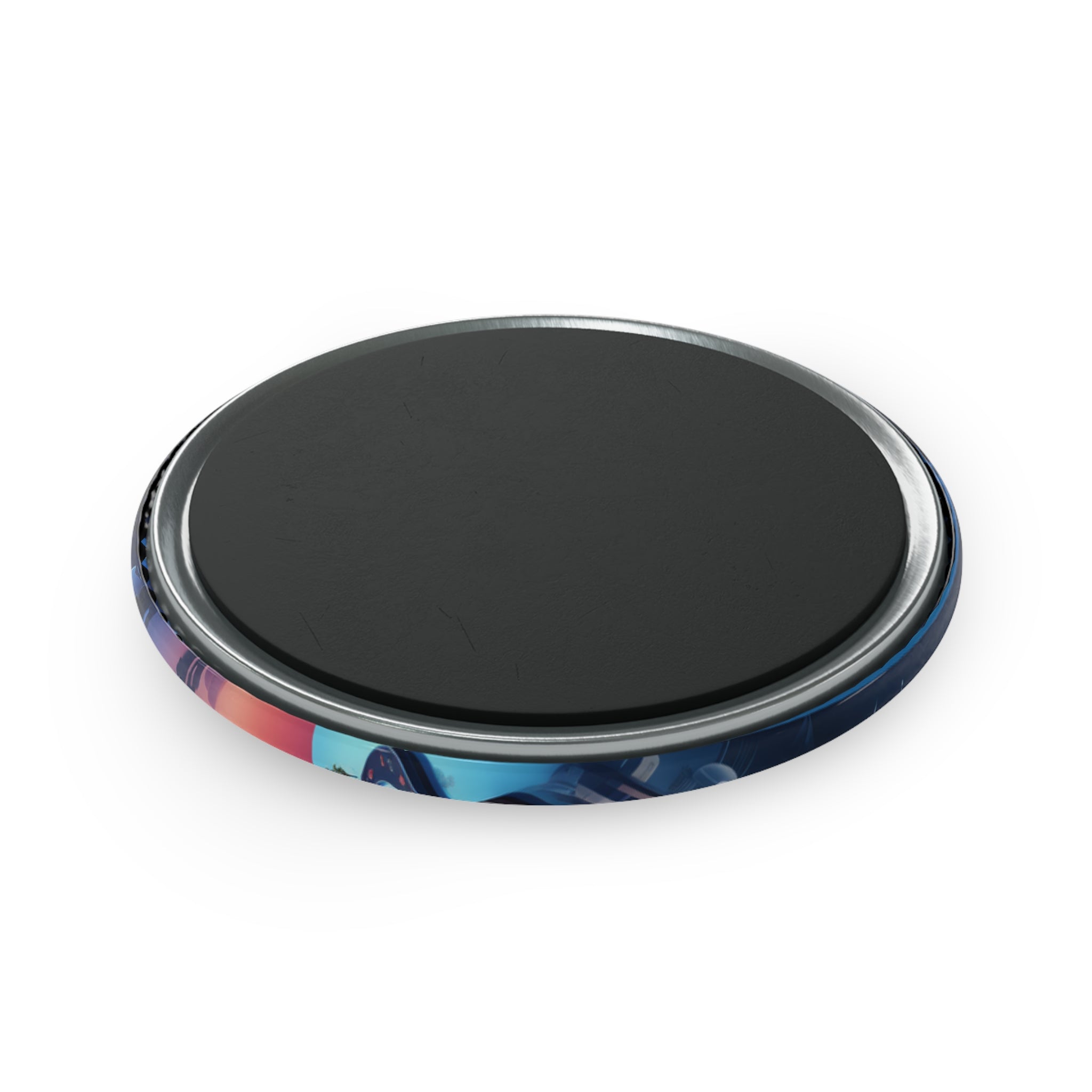 Button Magnet, Round (1 & 10 pcs) - Isometric City Designs 07