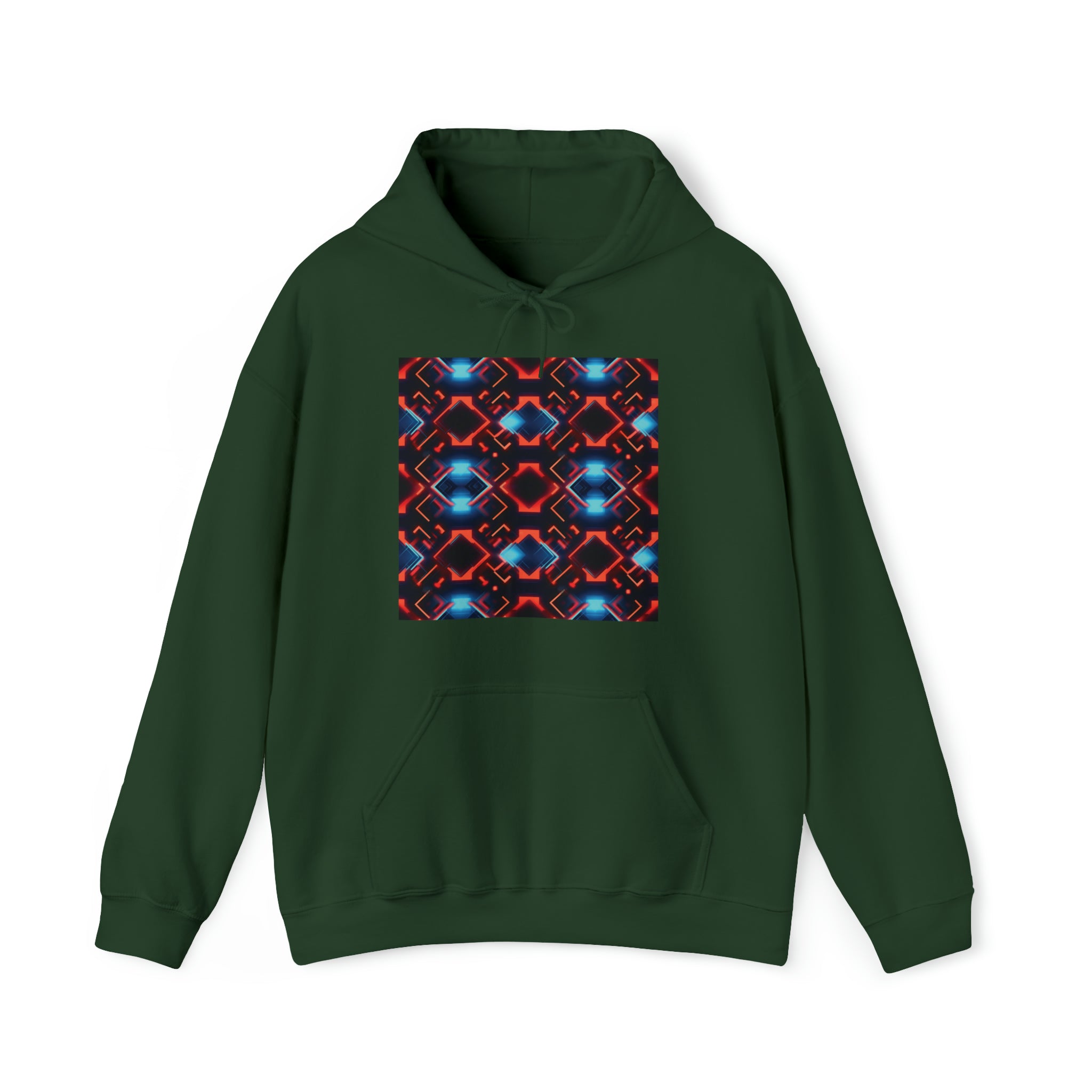 Unisex Heavy Blend™ Hooded Sweatshirt - Abstract Neon Designs 07