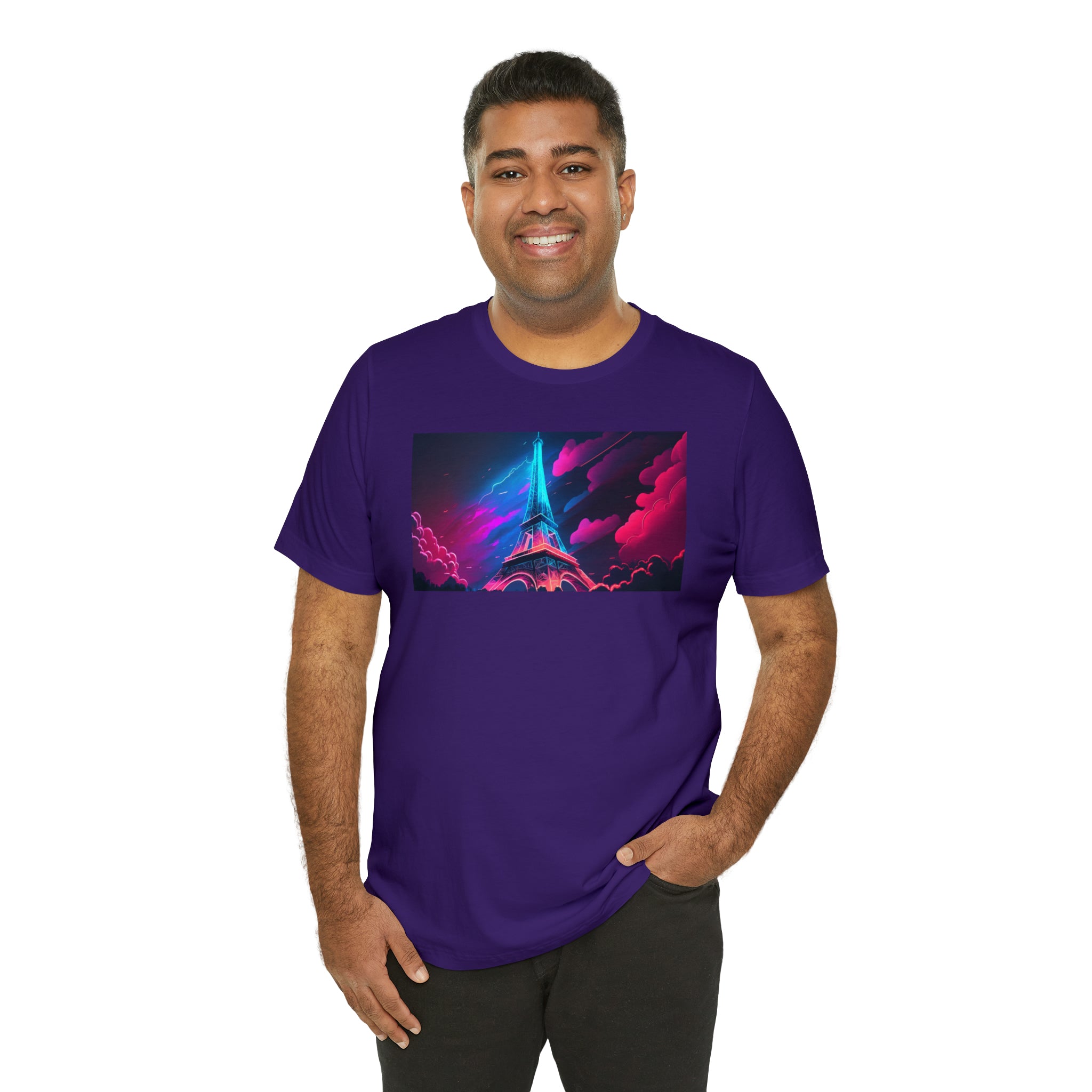 Unisex Jersey Short Sleeve Tee - Eiffel Tower, France