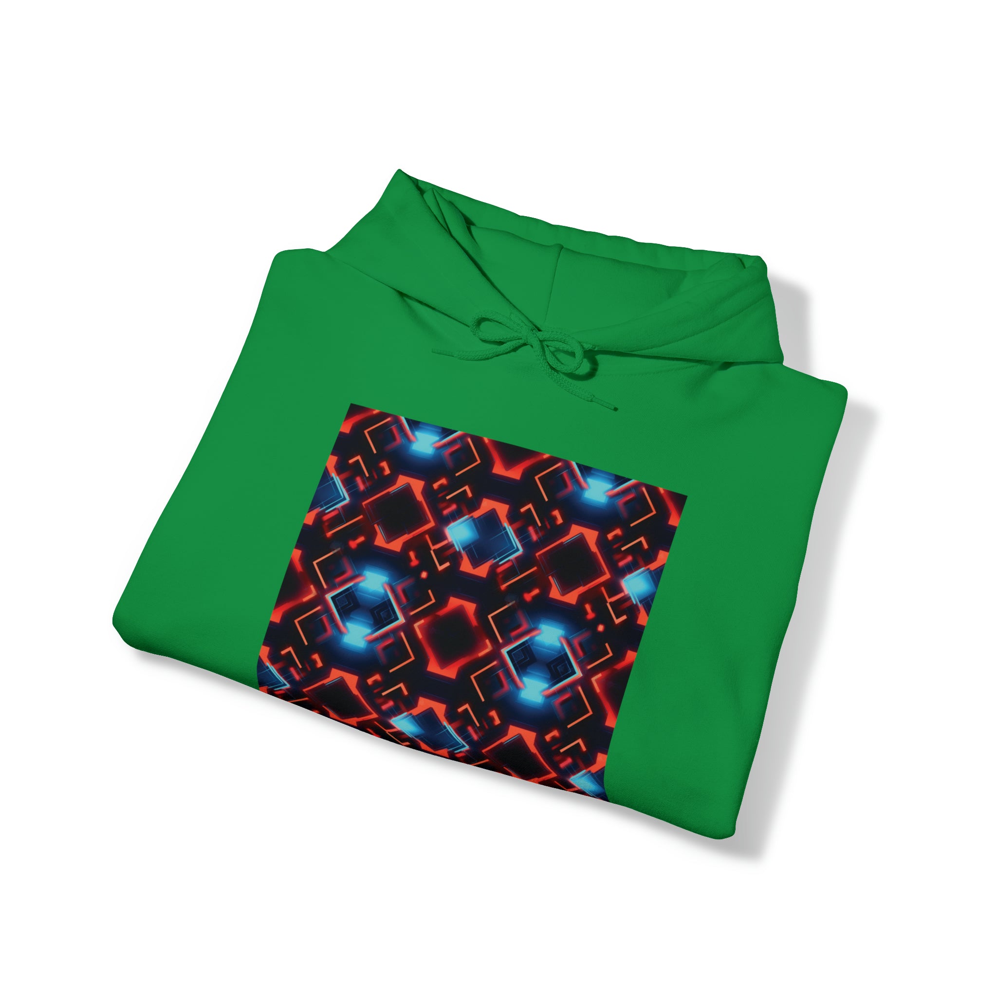Unisex Heavy Blend™ Hooded Sweatshirt - Abstract Neon Designs 07