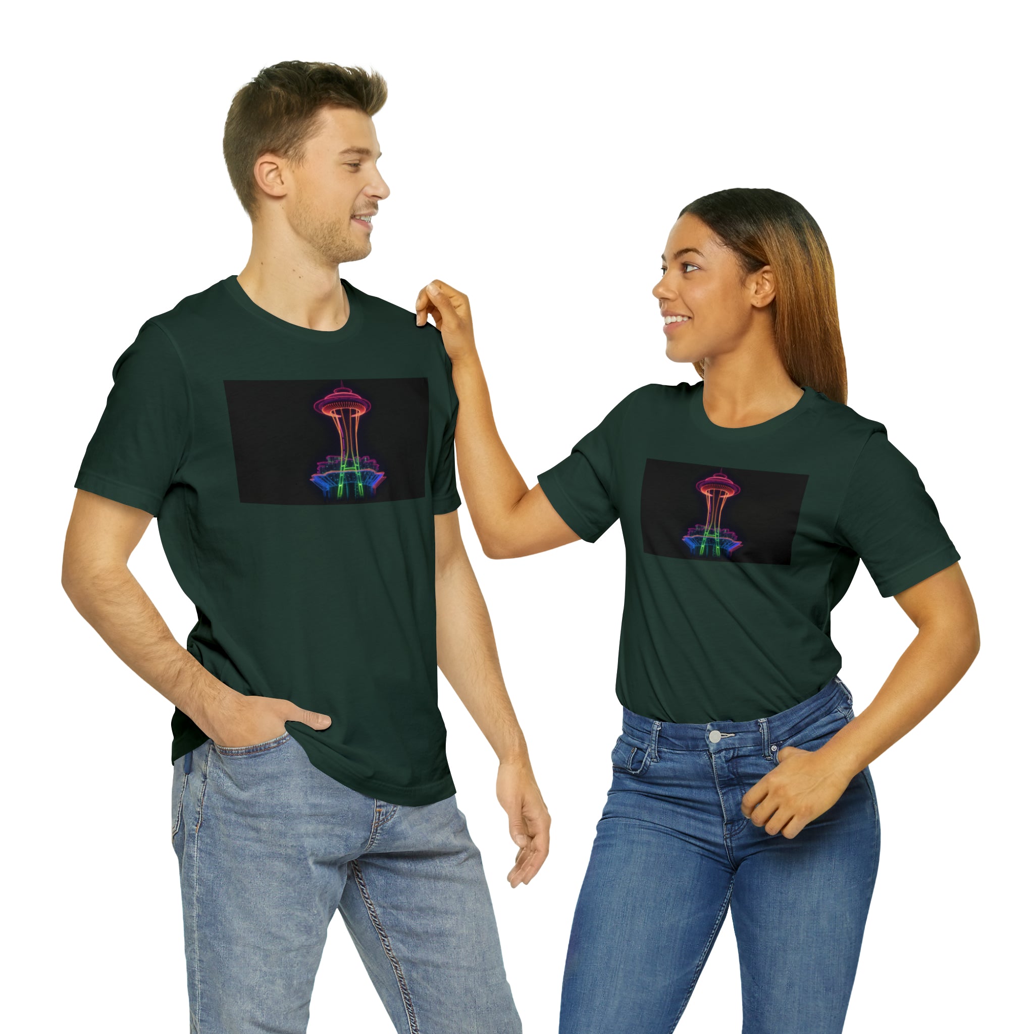 Unisex Jersey Short Sleeve Tee - Space Needle, Seattle, USA