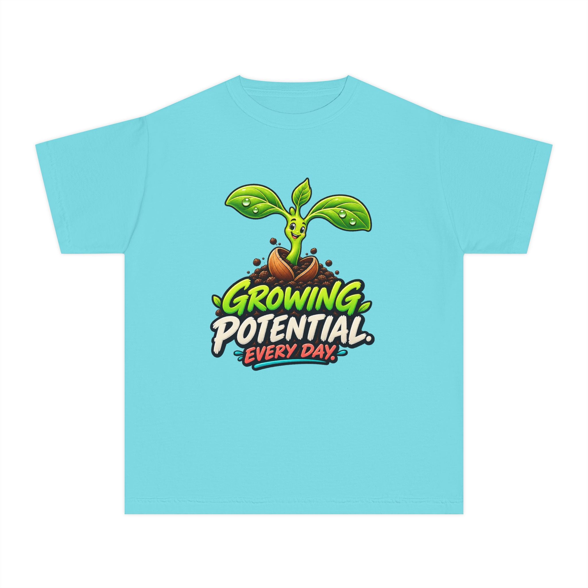 Youth Midweight Cotton Tee - Growing Seedling