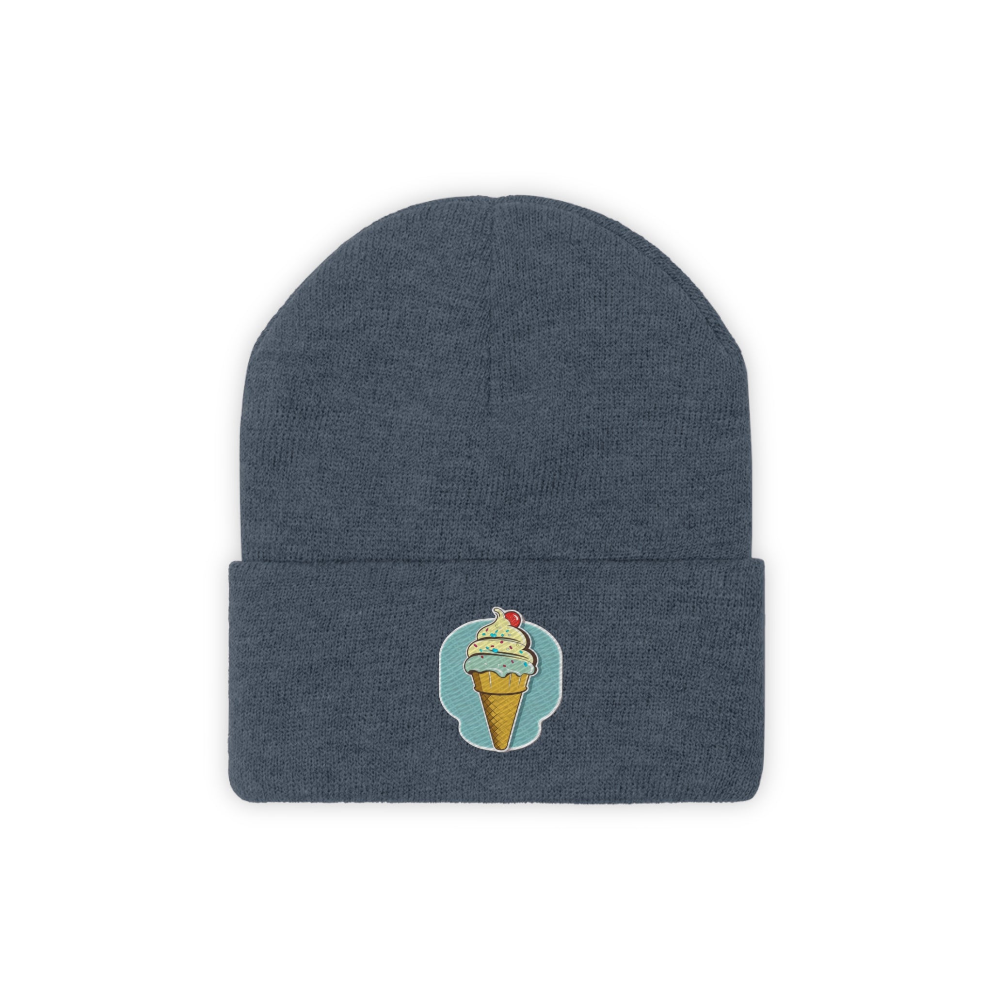 Knit Beanie - Ice-cream Pop Art 02