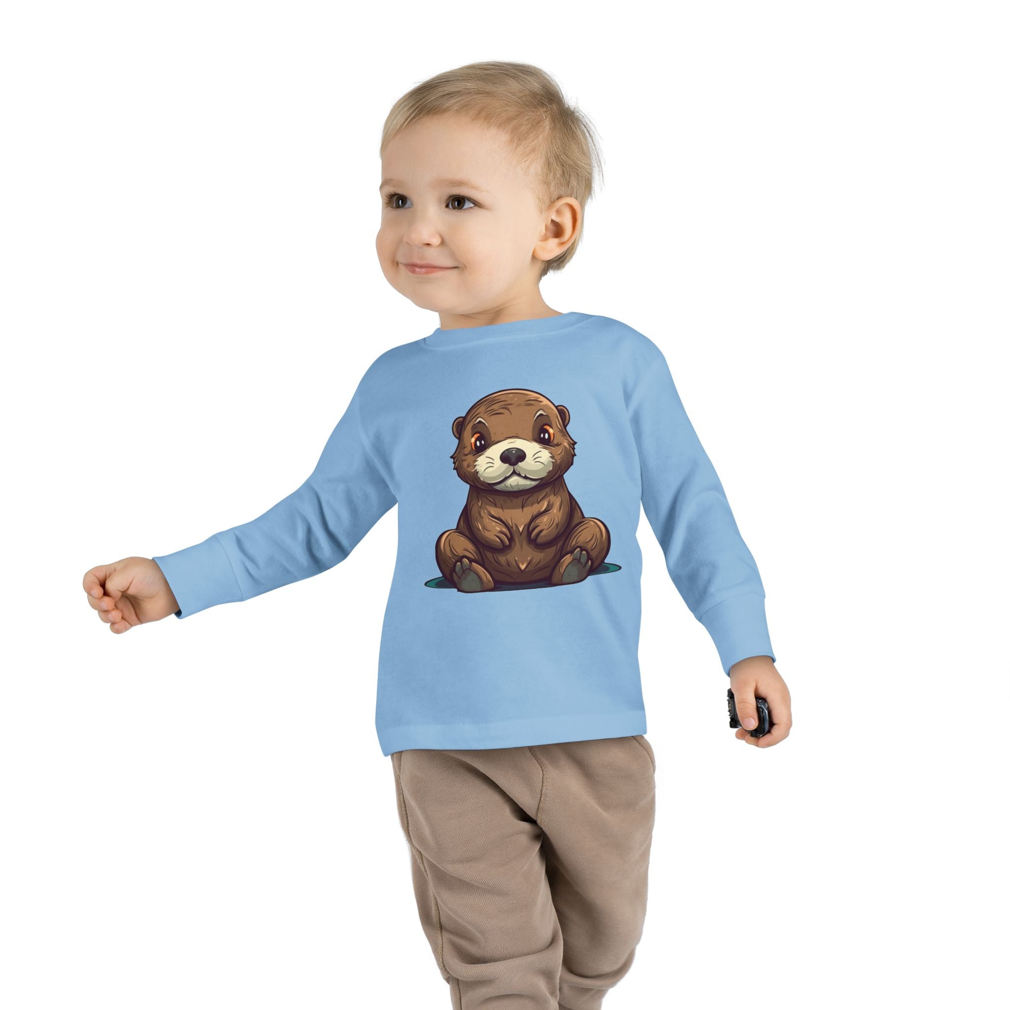 Toddler Long Sleeve Tee - Sea Otter Pup