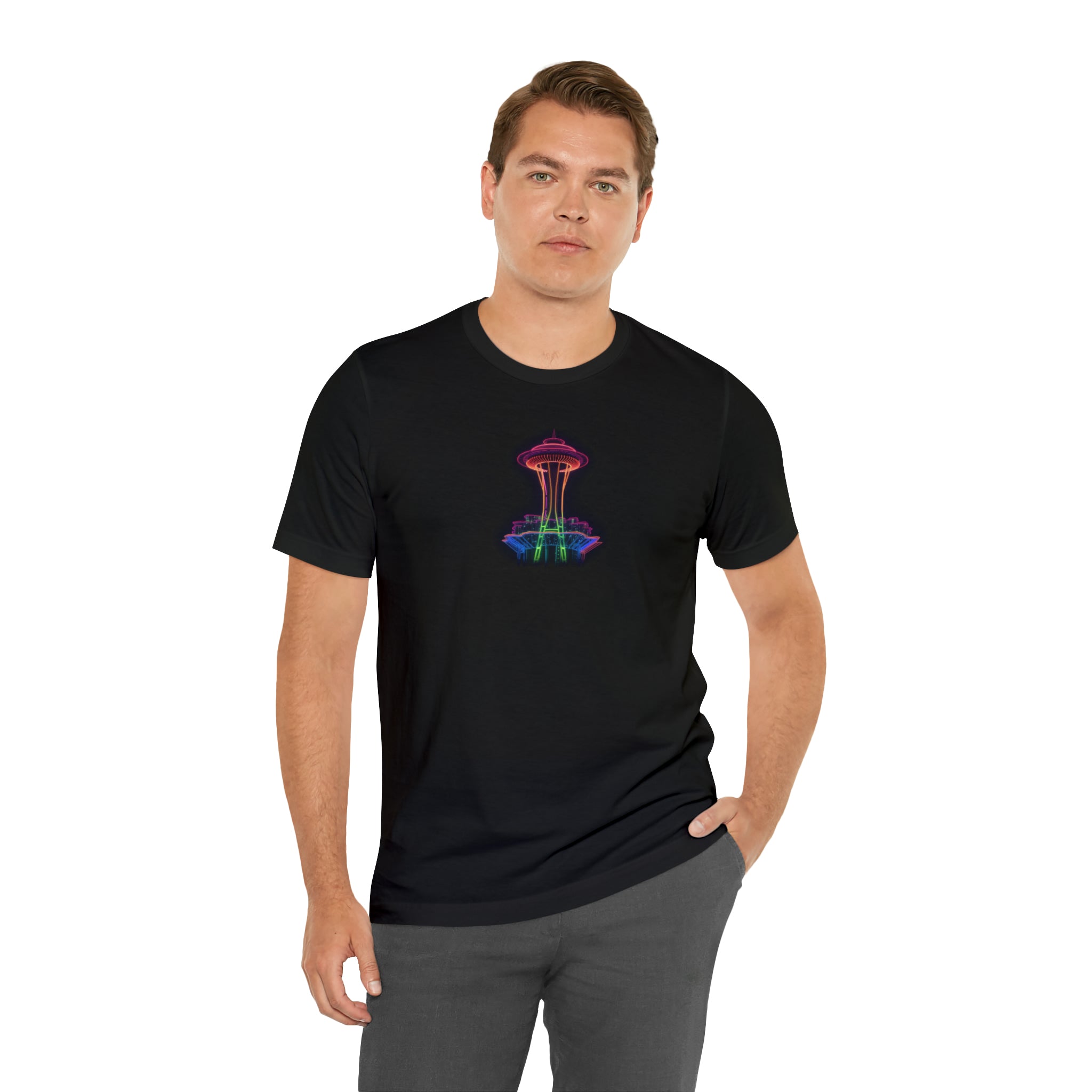 Unisex Jersey Short Sleeve Tee - Space Needle, Seattle, USA