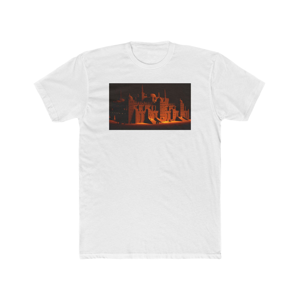 Men's Cotton Crew Tee - Elsewhere collection - Djenné Great Mosque