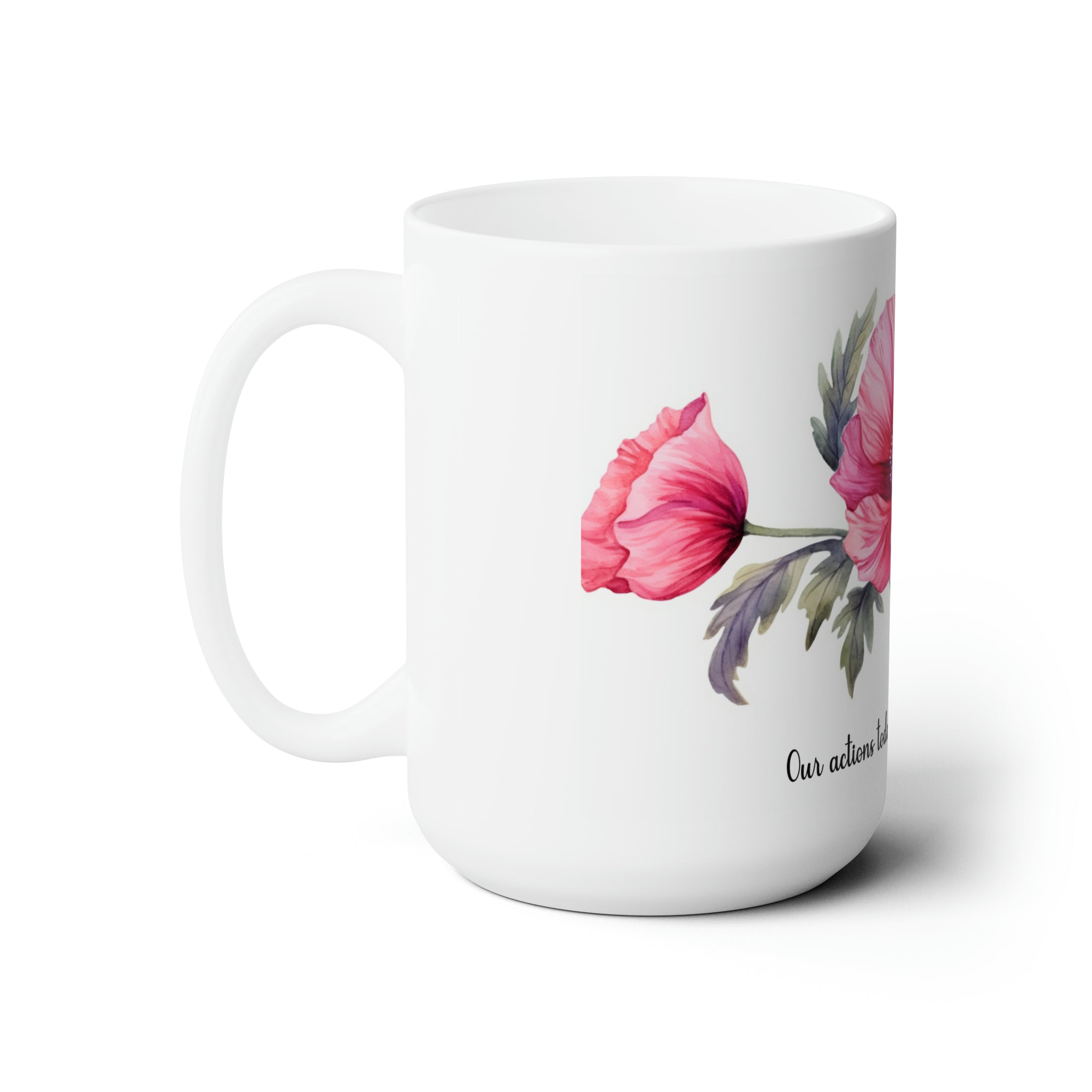 Ceramic Mug 15oz - Red Poppy
