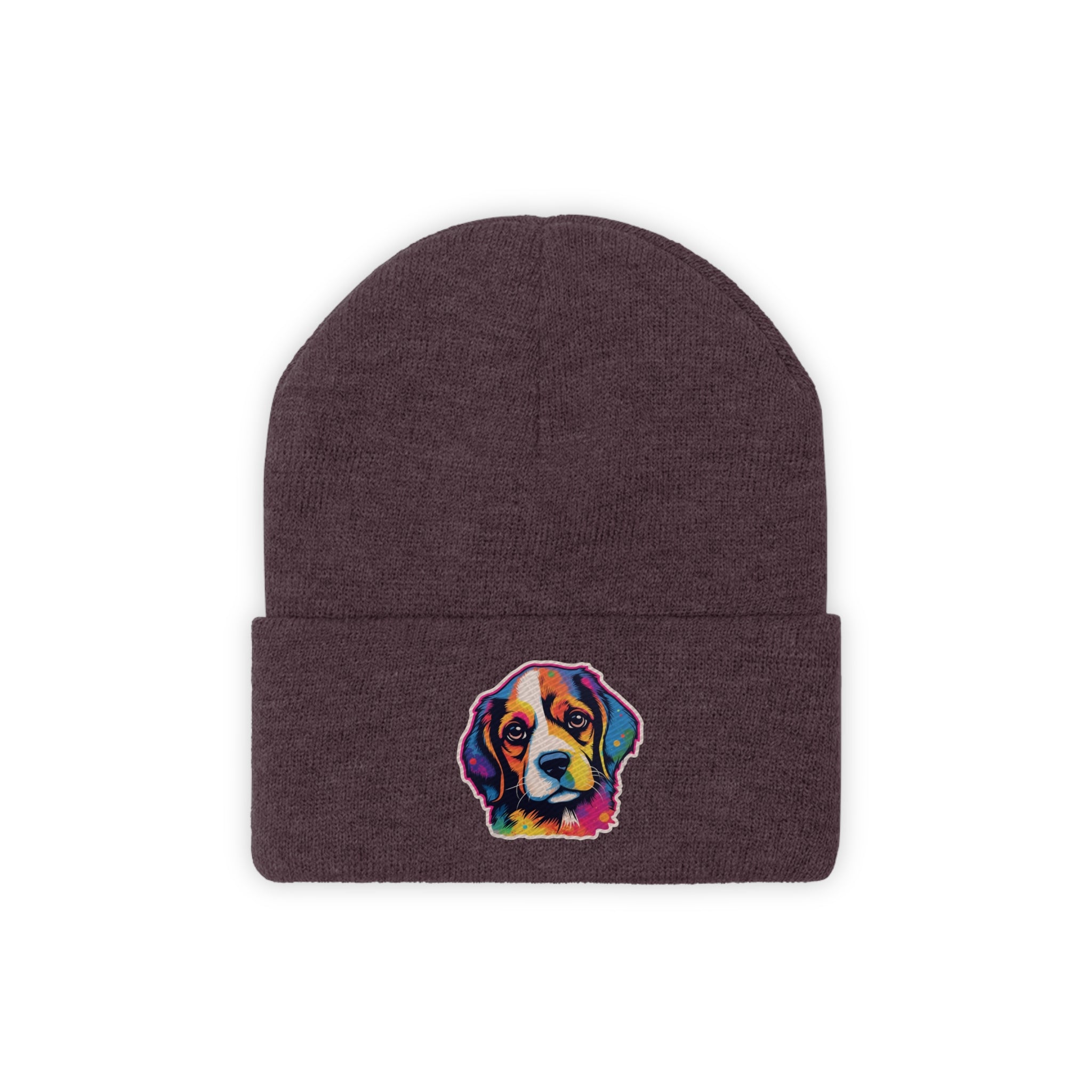 Knit Beanie - Puppy Pop Art 01