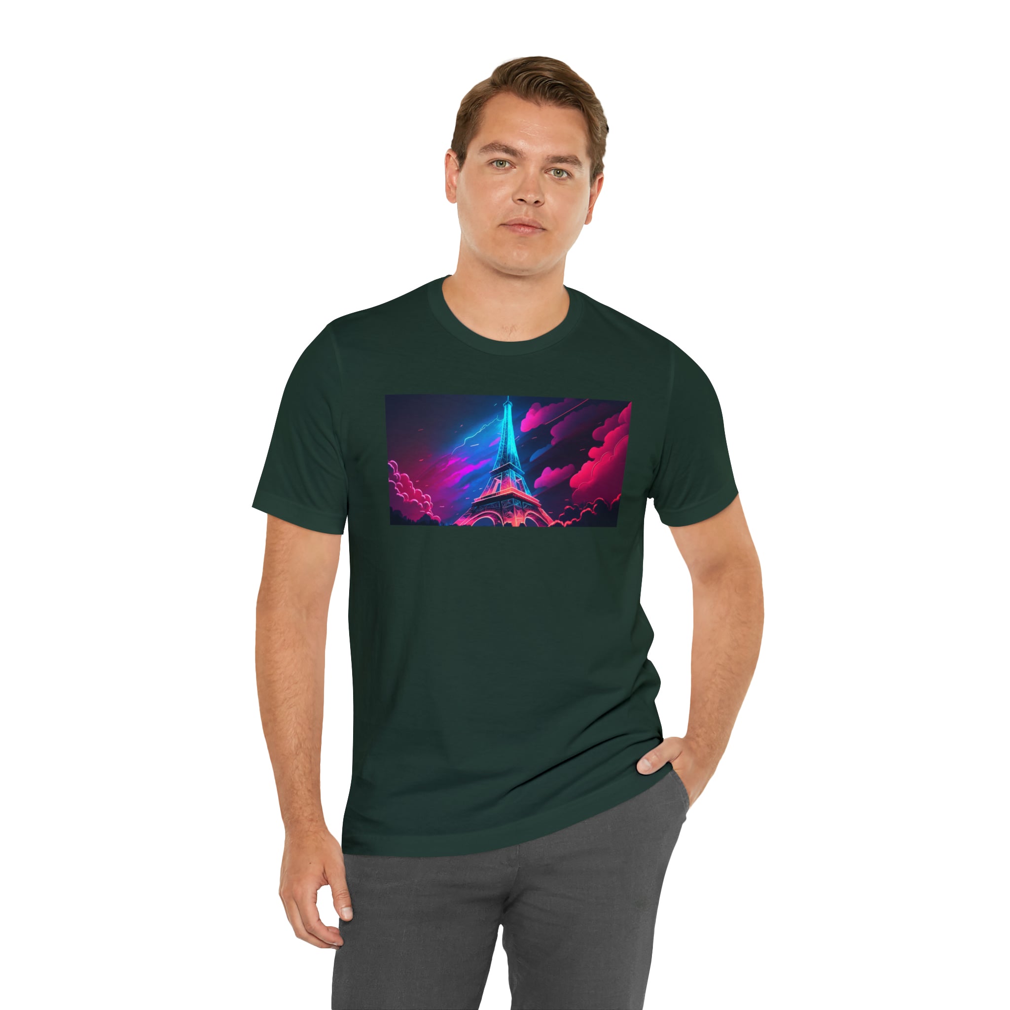 Unisex Jersey Short Sleeve Tee - Eiffel Tower, France