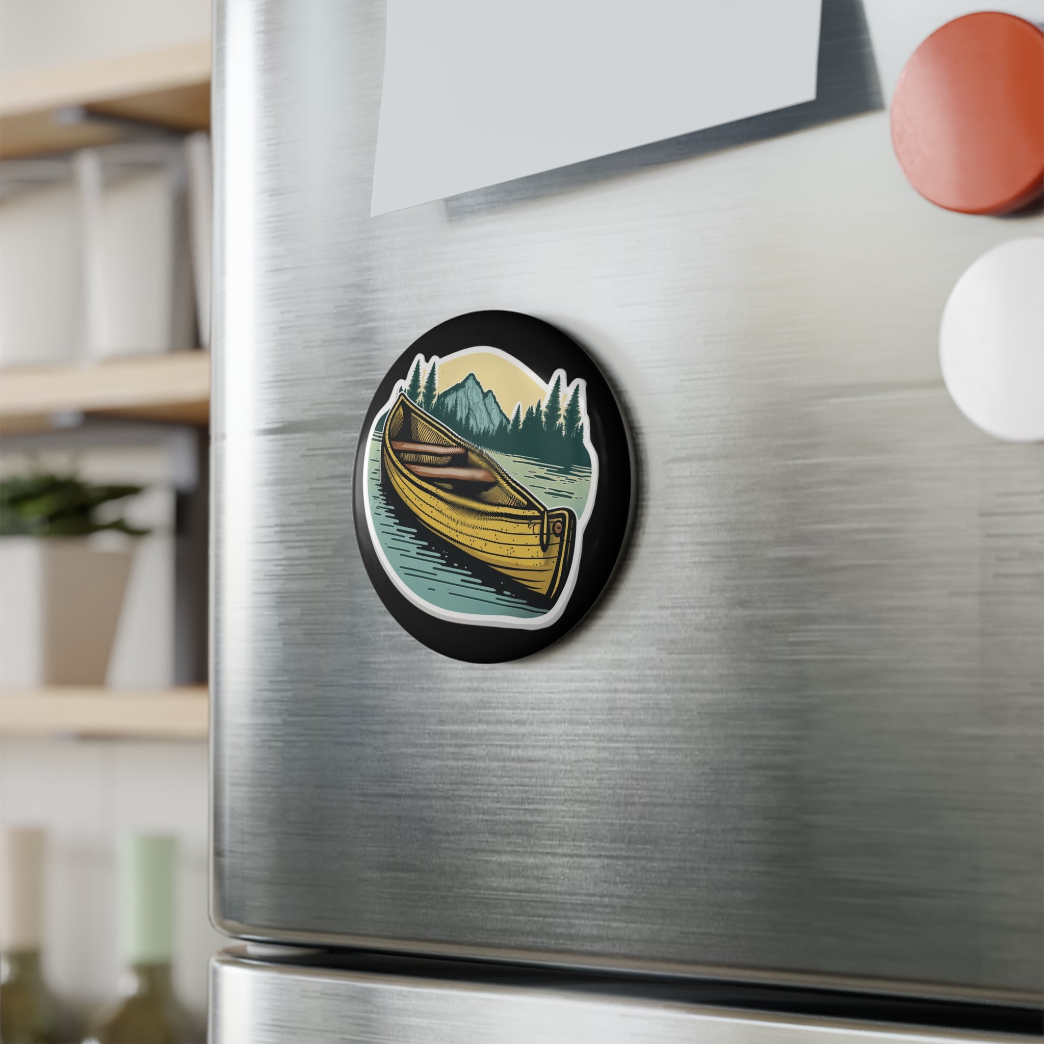 Button Magnet, Round (1 & 10 pcs) - Canoe