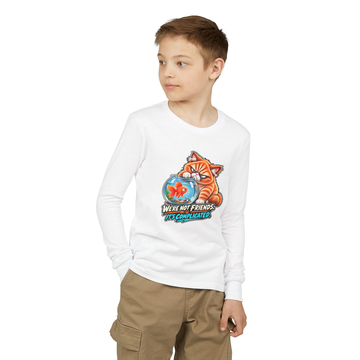Fish Friend - Mildly Feral - Youth Long Sleeve Tee