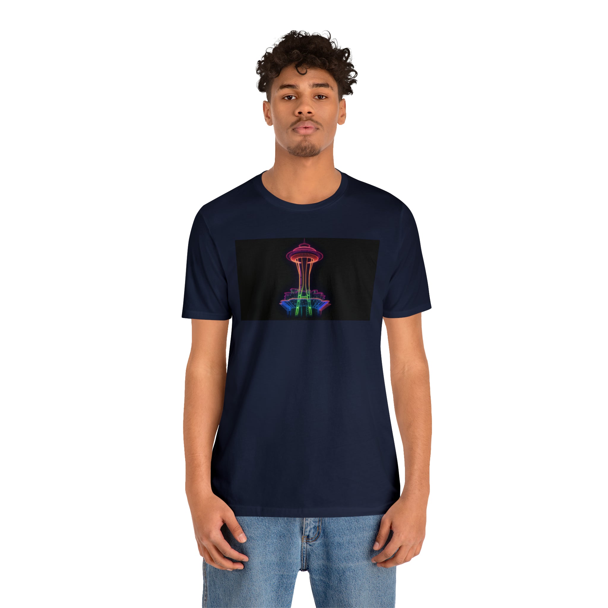 Unisex Jersey Short Sleeve Tee - Space Needle, Seattle, USA