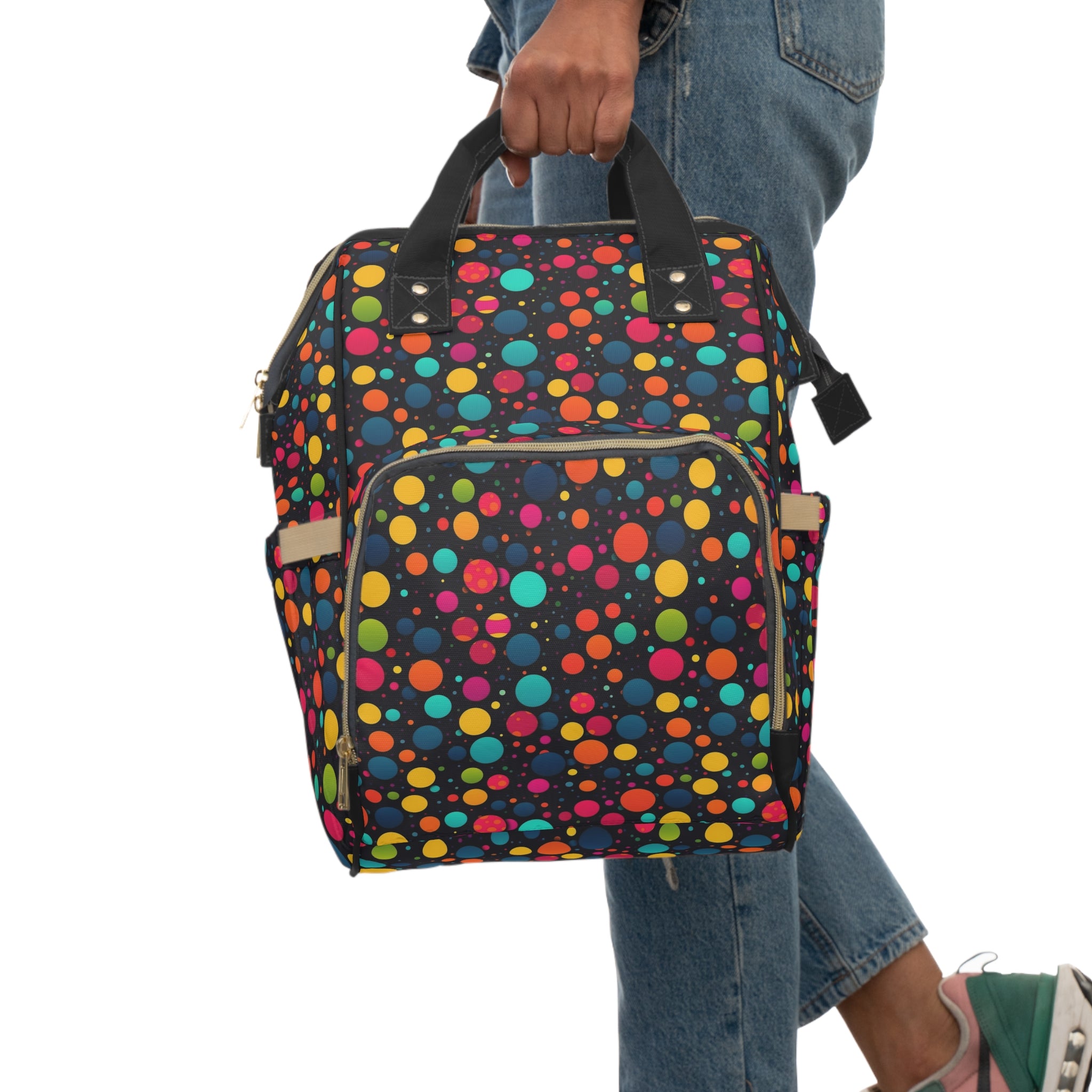 Multifunctional Diaper Backpack (AOP) - Abstract Designs 02