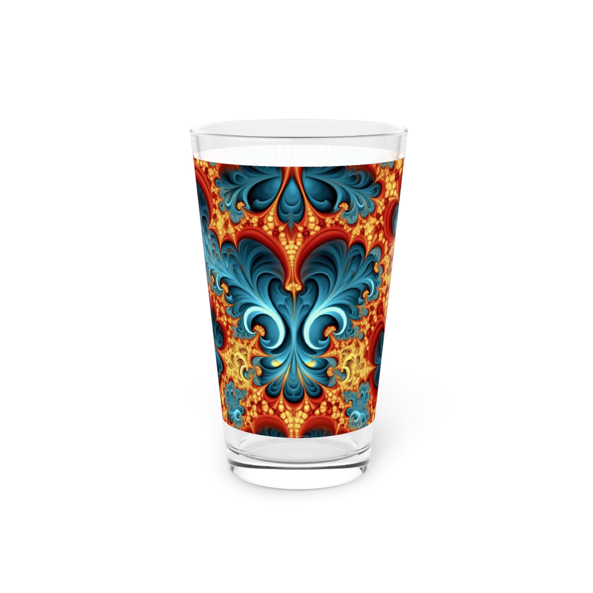 Pint Glass, 16oz - Abstract Designs 07