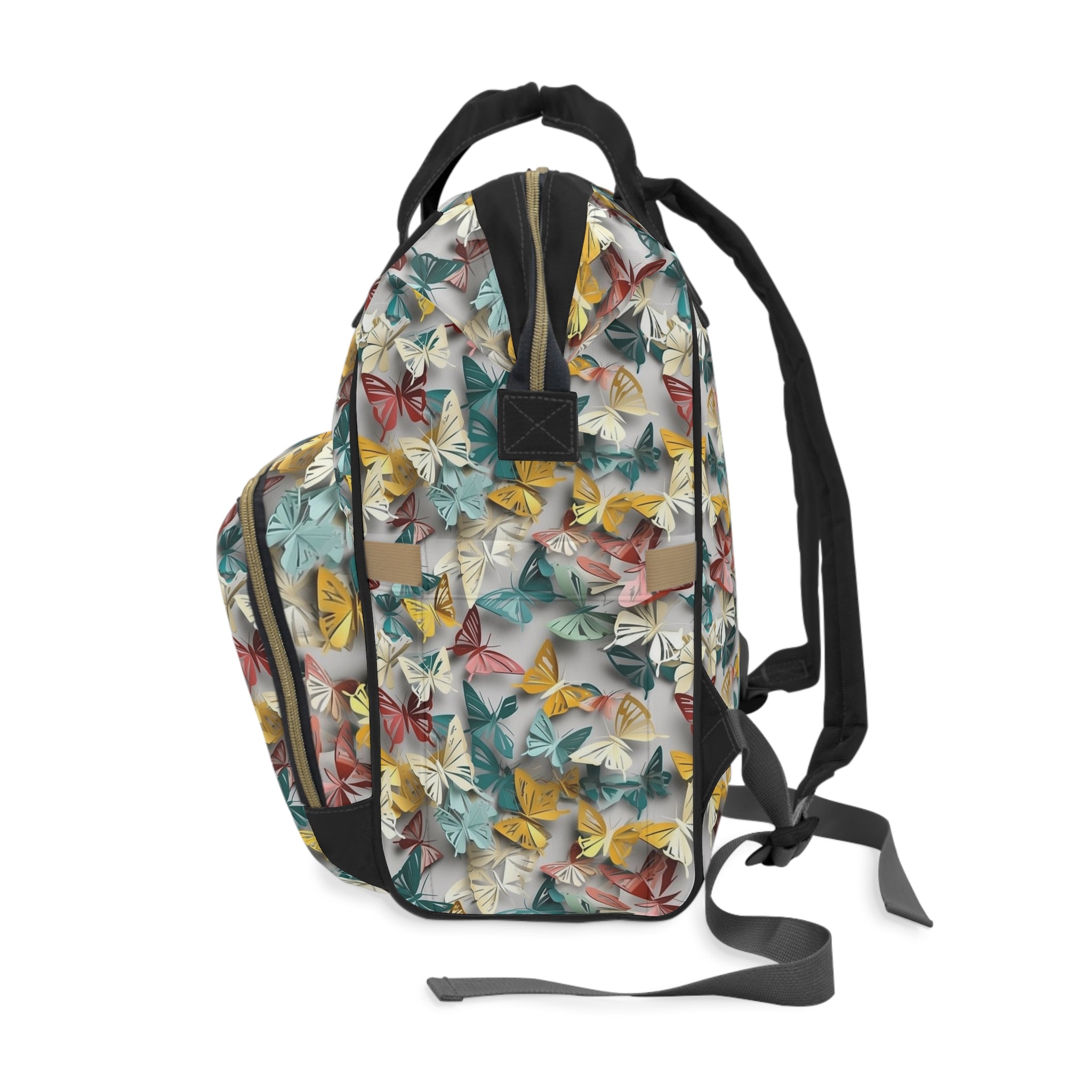 Multifunctional Diaper Backpack (AOP) - Abstract Designs 01