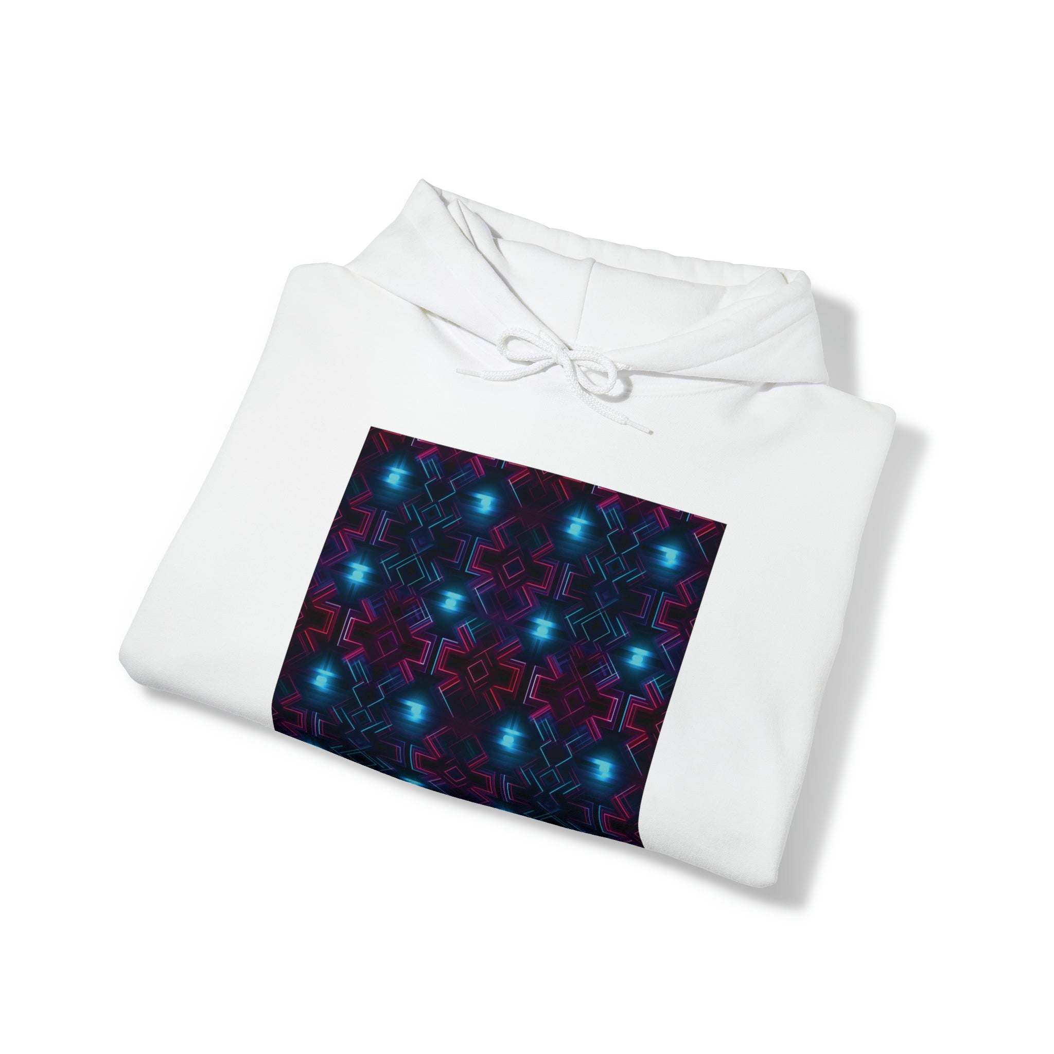Unisex Heavy Blend™ Hooded Sweatshirt - Abstract Neon Designs 01