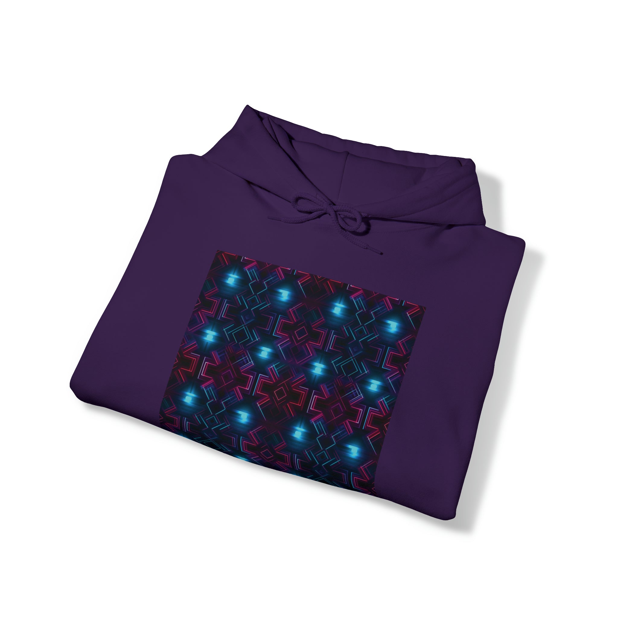 Unisex Heavy Blend™ Hooded Sweatshirt - Abstract Neon Designs 01