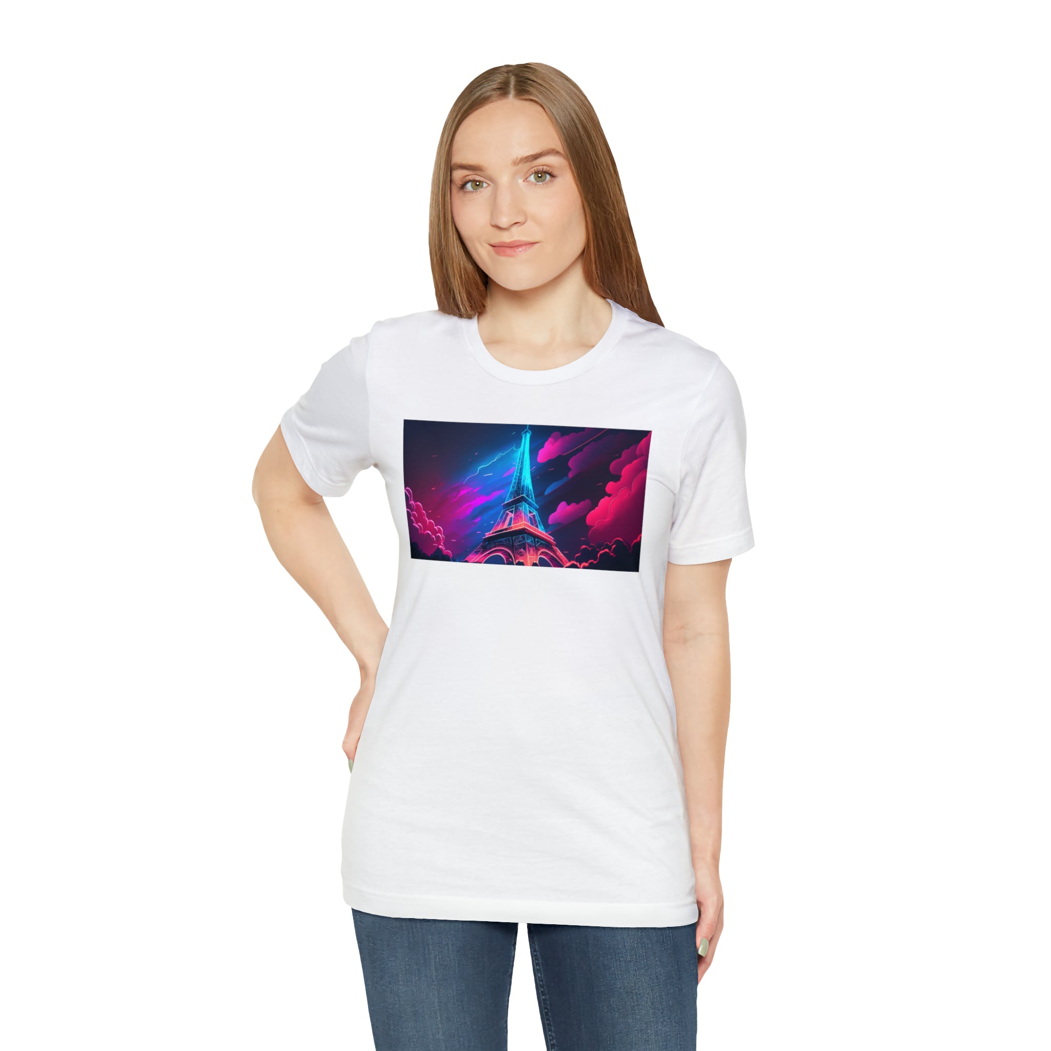 Unisex Jersey Short Sleeve Tee - Eiffel Tower, France