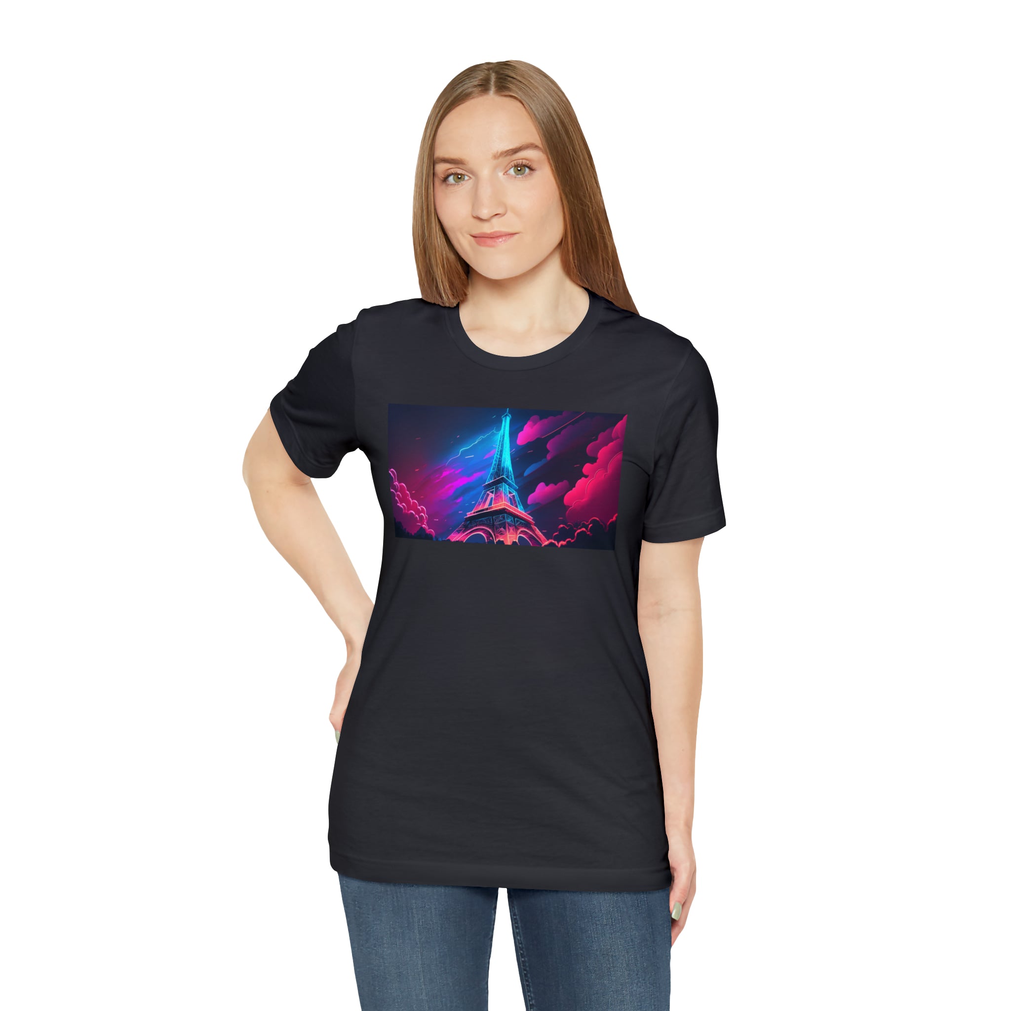 Unisex Jersey Short Sleeve Tee - Eiffel Tower, France