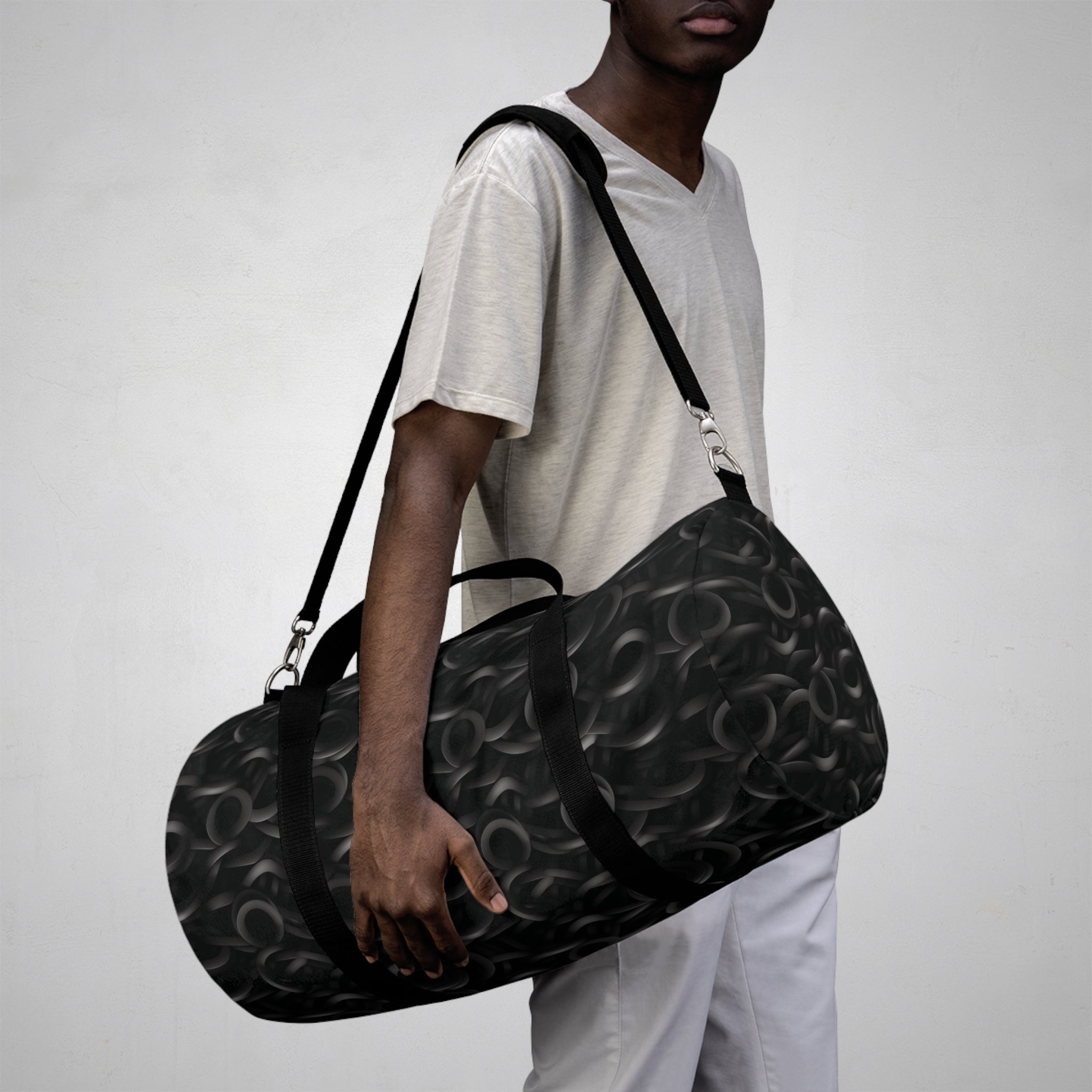 Duffel Bag (AOP) - Black Noir Designs 04