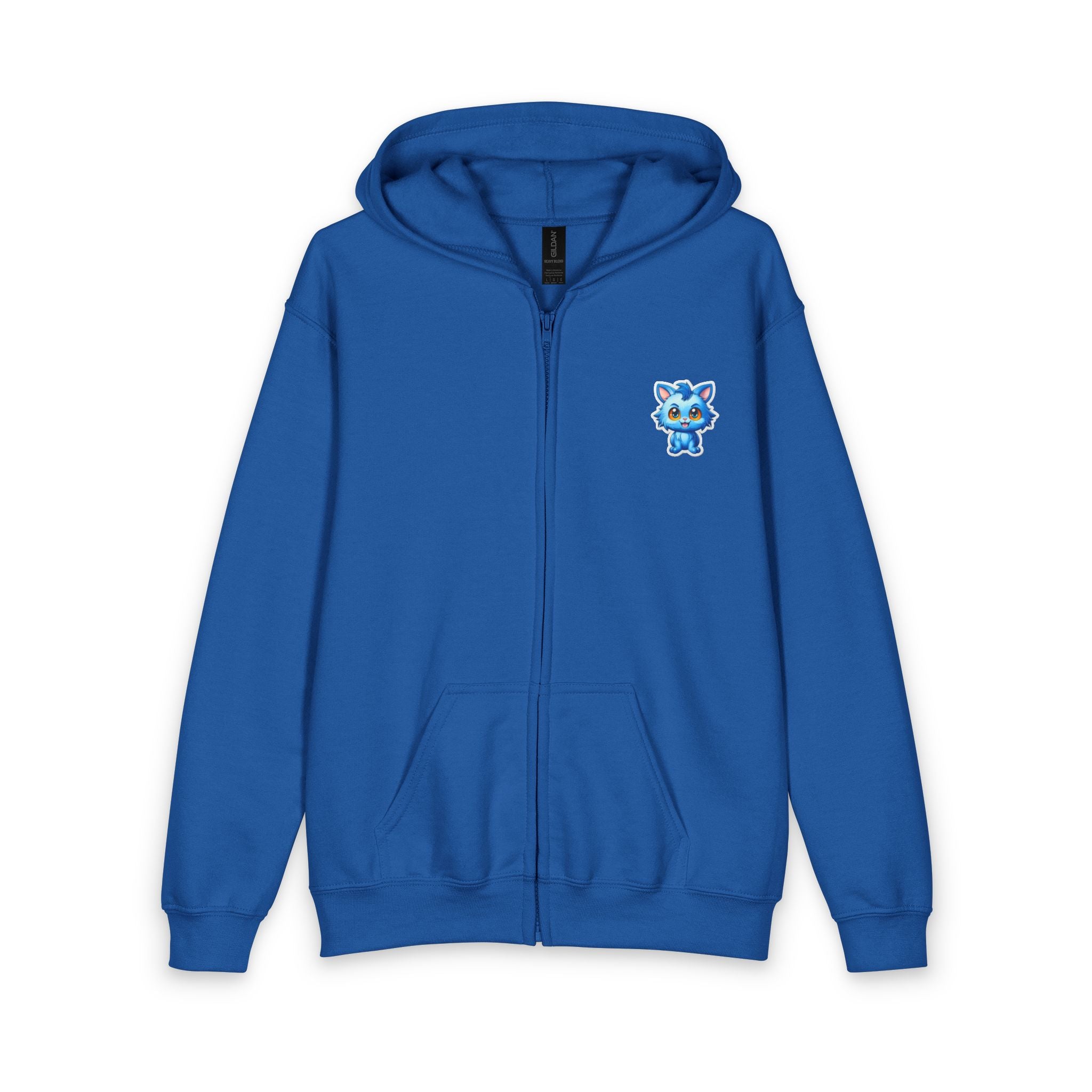 Youth Heavy Blend Zipped Hoodie - Mascot 01