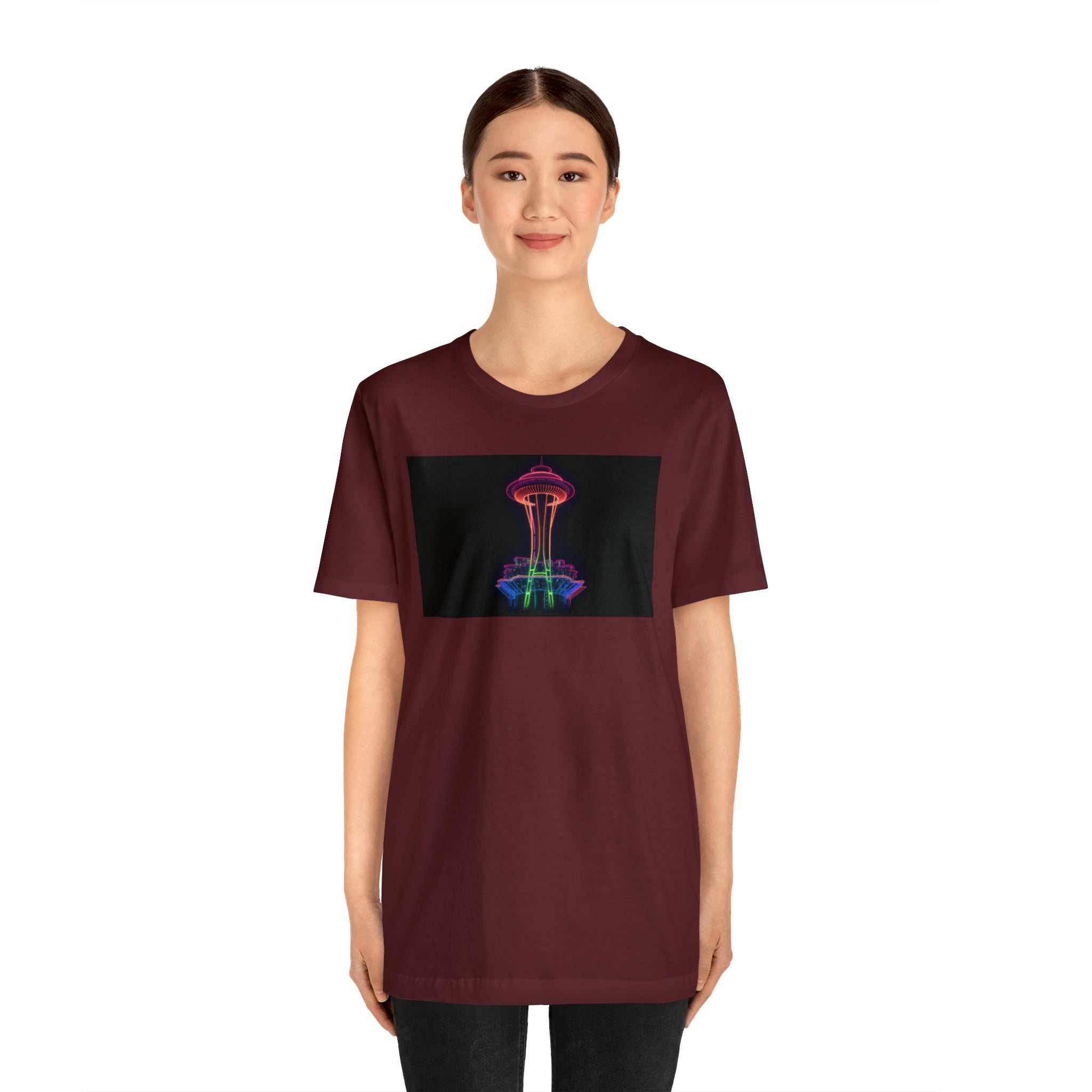 Unisex Jersey Short Sleeve Tee - Space Needle, Seattle, USA