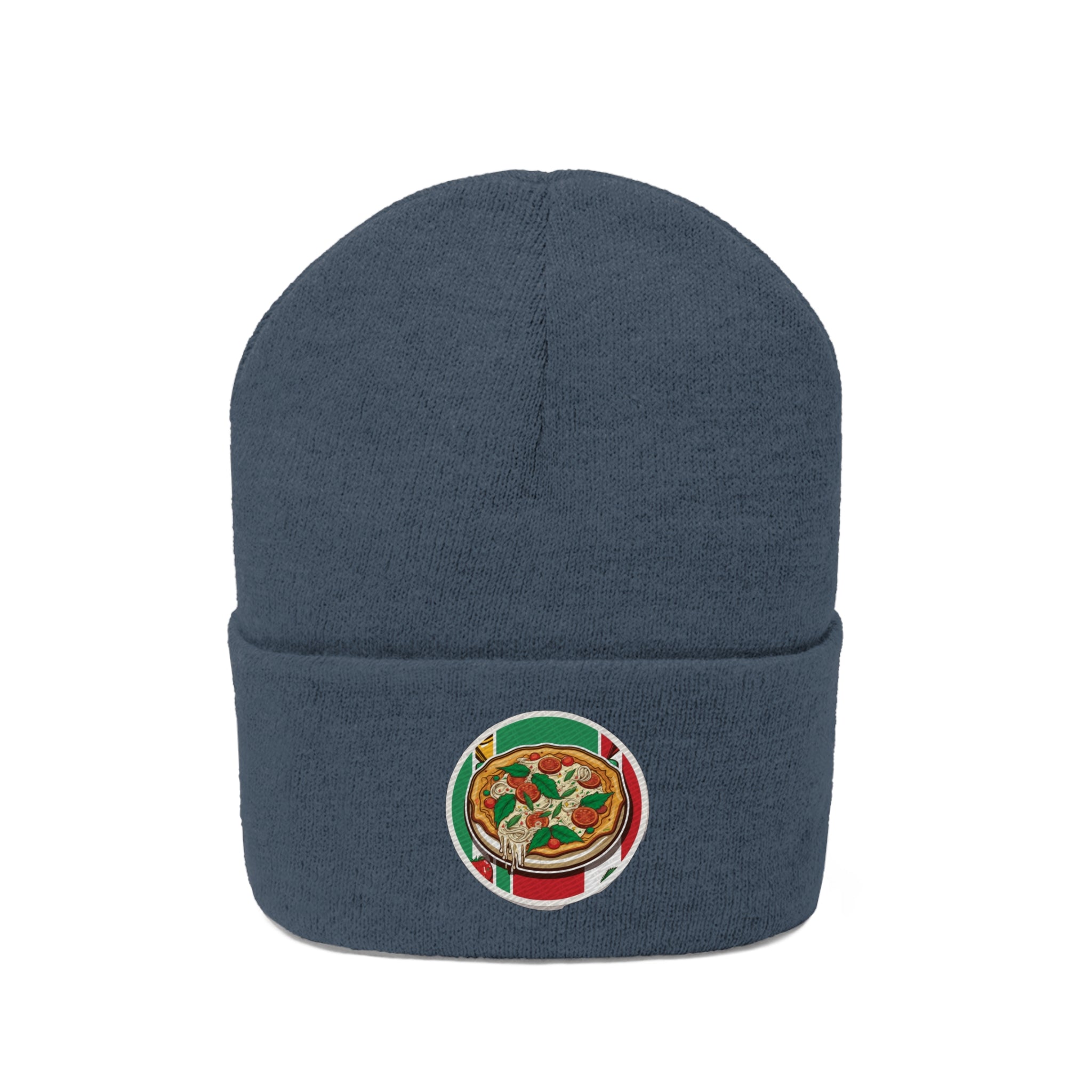 Knit Beanie - Pizza Pop Art 01